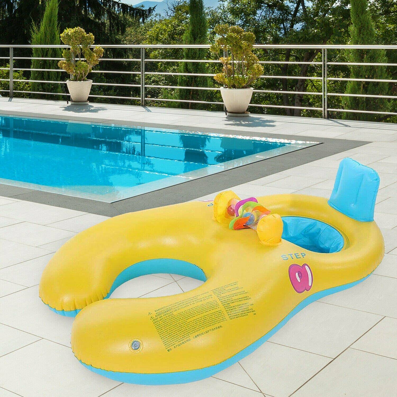 **Best Family Pool Floats Set - Inflatable Swimming Lounger for Dad, Maternity Raft with Hole for Mom, Baby Whale Float, Parent-Child Double Seat Ring, Sparkly Seashell Float for Kids & Teens - Perfect for Backyard Pools, Beach Vacations & Summer Fun**