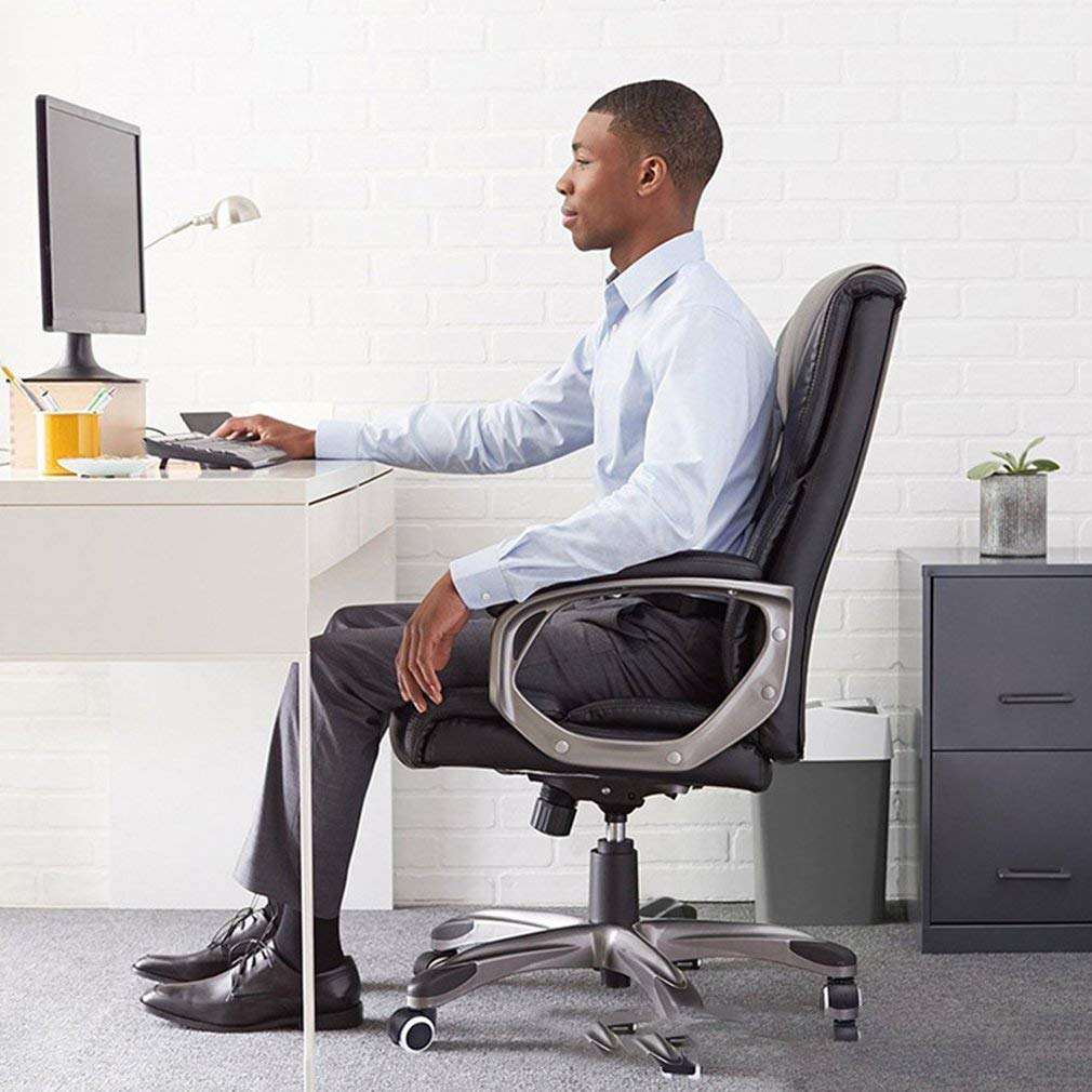 Universal 2 Inch Office Chair Casters - Heavy Duty Swivel Wheels for Computer Chairs, Desk Chairs & Rolling Furniture - Smooth Rolling PU Wheels for Hardwood Floors & Carpets