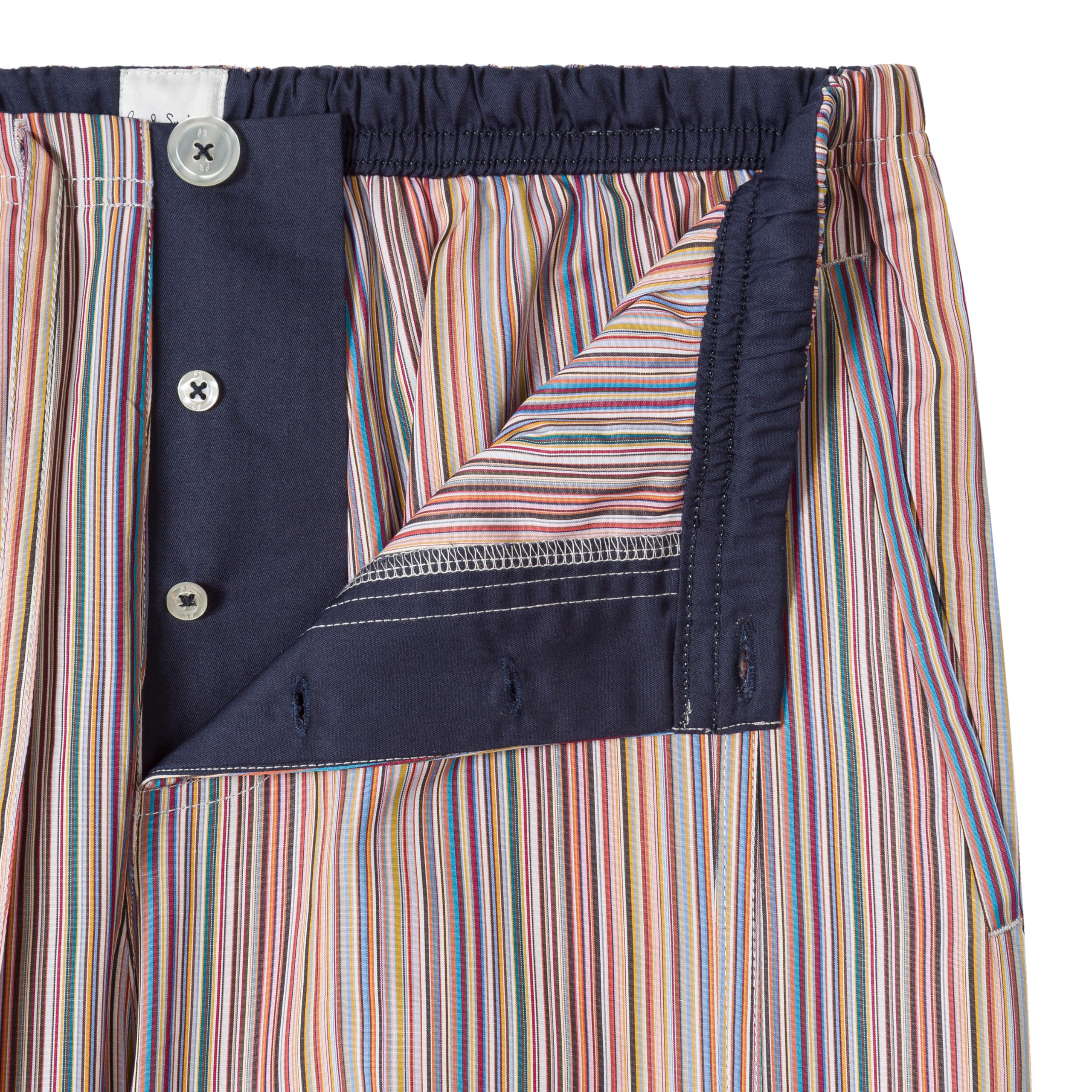 Paul Smith Men's Cotton Pajama Shorts - Comfortable Sleepwear for Summer & Lounge Wear at Home