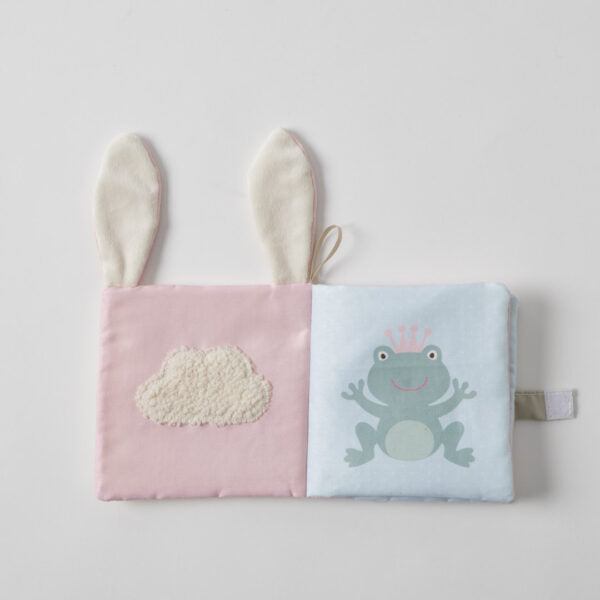 Soft Crinkle Plush Play Book for Babies - Bunny & Garden Theme, Interactive Sensory Toy for Early Learning & Tummy Time Play