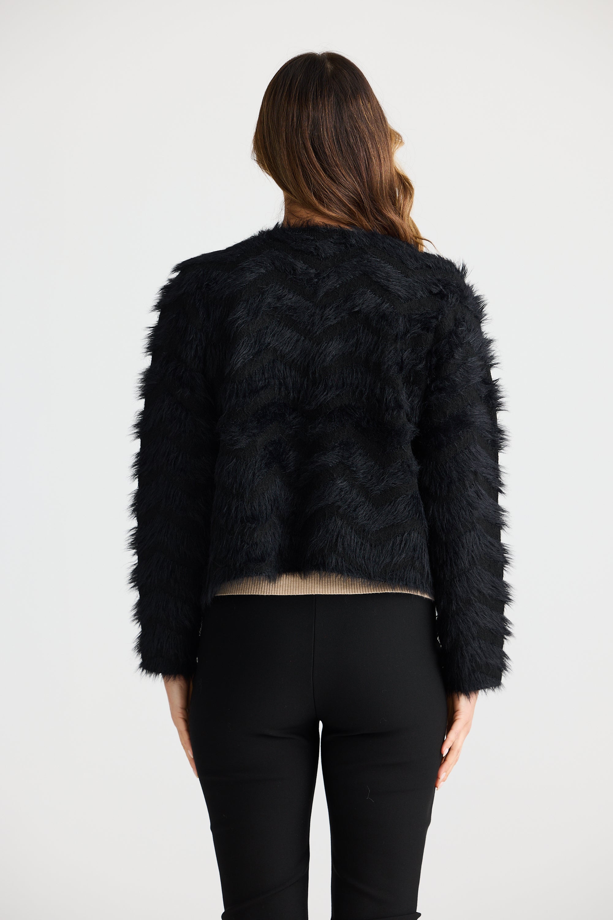 Fifi Cardigan for Women - Soft & Stylish Black Knit Cardigan | Perfect for Casual Outfits, Office Wear & Layering