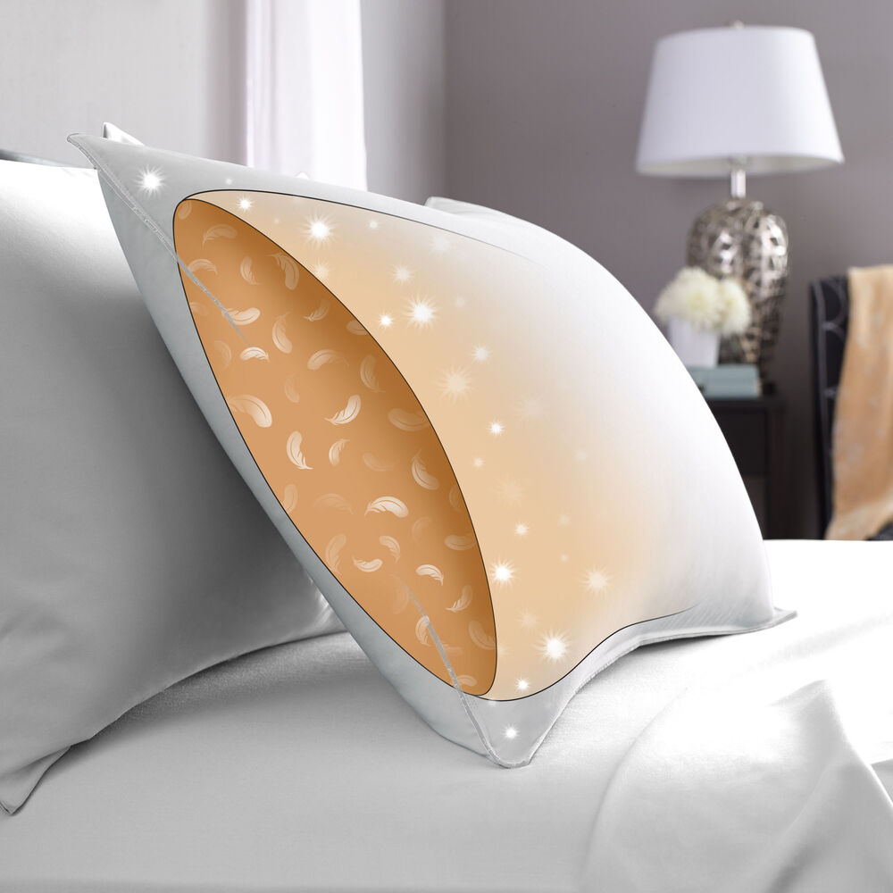 Pacific Coast® Natural Feather Pillow - Hypoallergenic & Supportive Down Alternative for Side, Back & Stomach Sleepers - Perfect for Bedroom, Guest Room & Travel Use