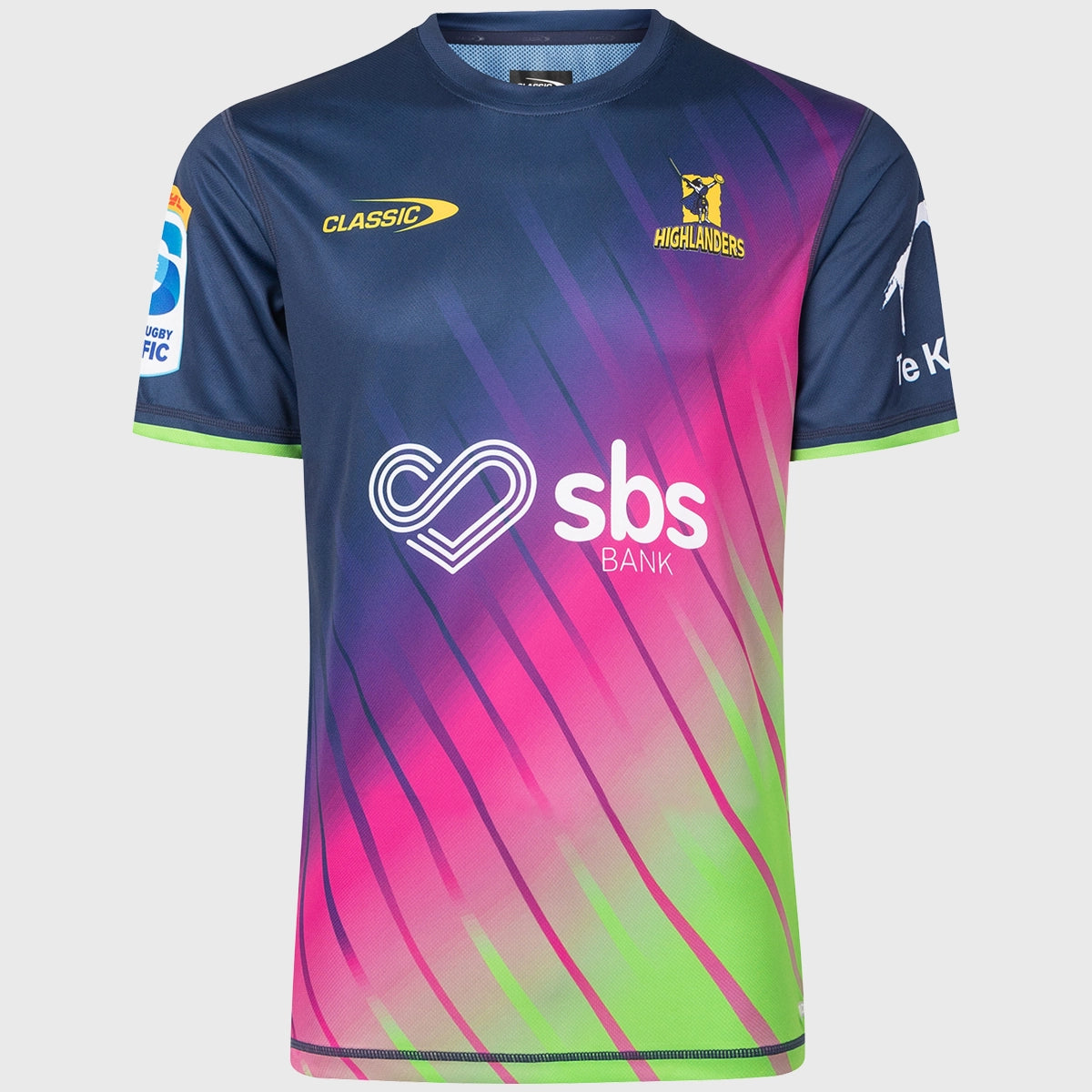 2025 Classic Highlanders Super Rugby Training Tee - Navy Blue Men's Performance Shirt for Rugby Practice & Fan Support