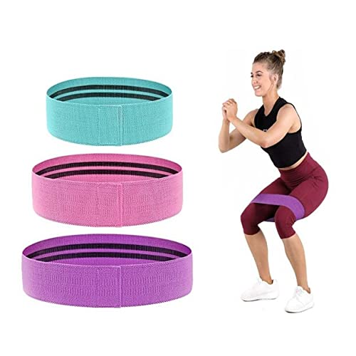 Premium Heavy Duty Fabric Resistance Bands - Non Slip Booty Bands for Glute & Hip Workouts - Perfect for Home Gym, Yoga, Pilates & Strength Training