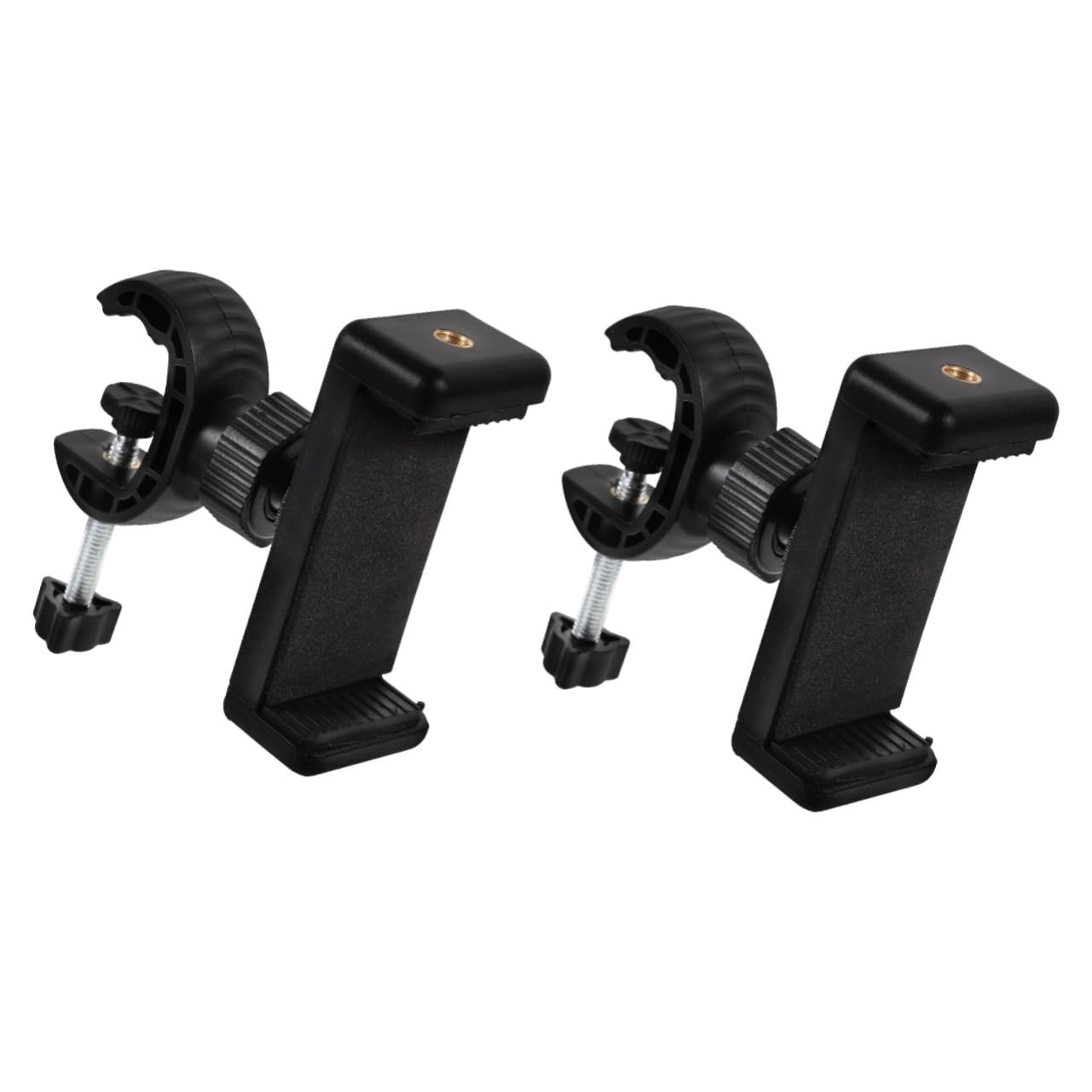 2-Pack Adjustable Swivel Phone Tripod Stand - Universal Smartphone Holder Clip for iPhone, Samsung & More - Perfect for Vlogging, Live Streaming & Video Calls