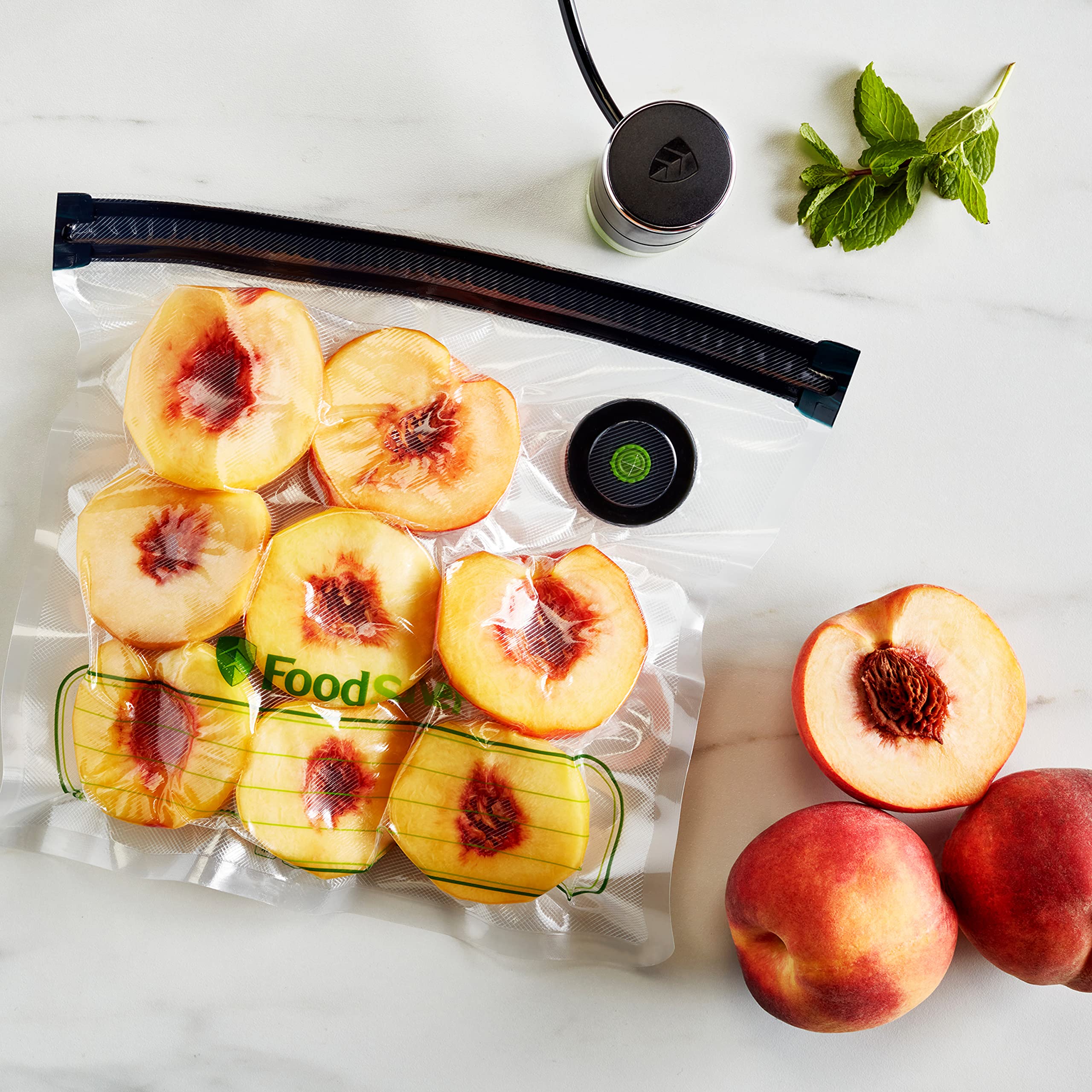 FoodSaver® Reusable Gallon Vacuum Zipper Bags for Food Storage | Airtight Freezer Bags for Sous Vide, Meal Prep & Leftovers | BPA-Free Vacuum Sealer Bags