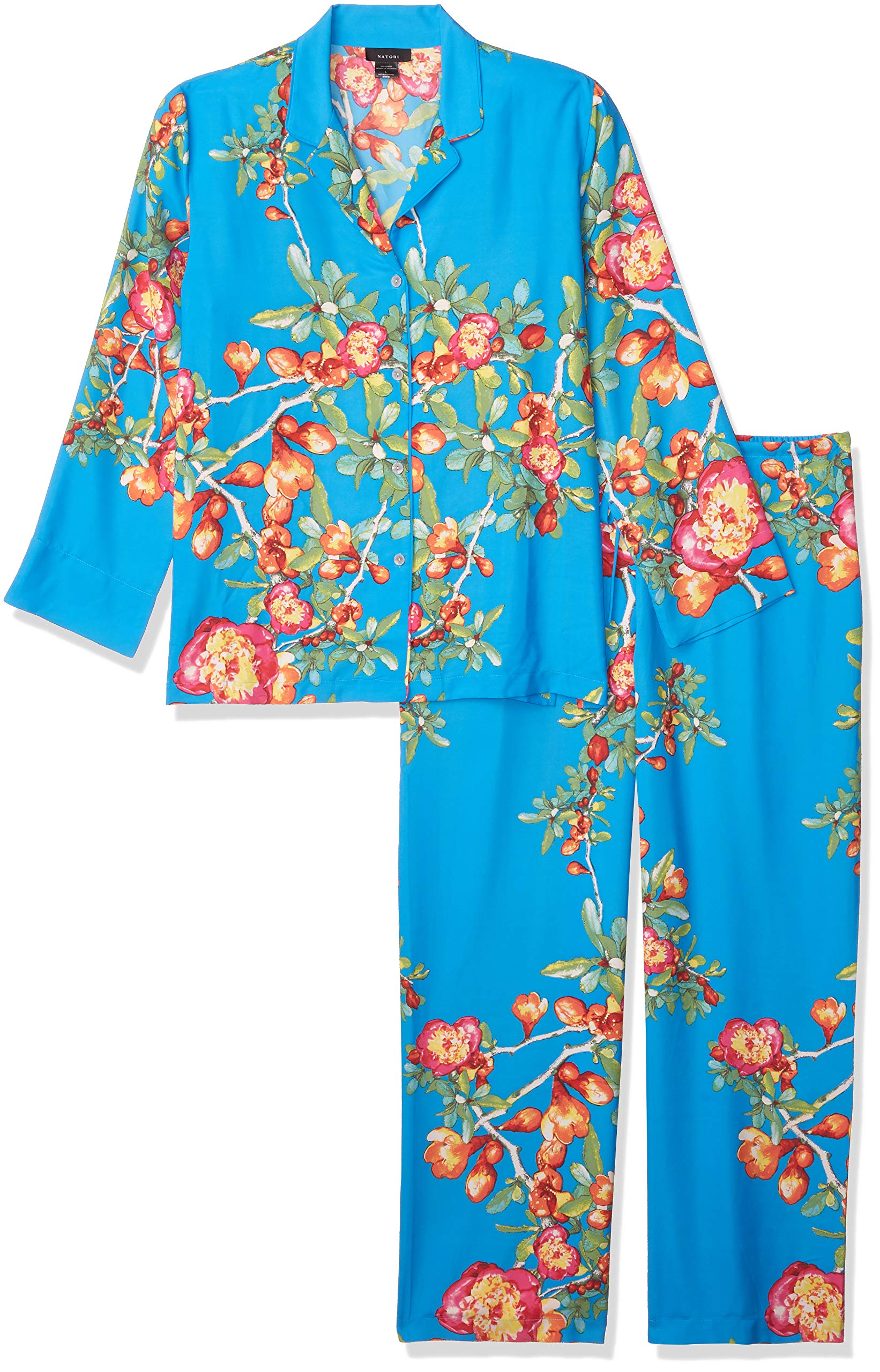 Natori Women's Soft Cotton Pajama Set - Comfortable Sleepwear for Women, Short Sleeve PJs with Drawstring Pants - Perfect for Lounge, Sleep & Relaxation at Home