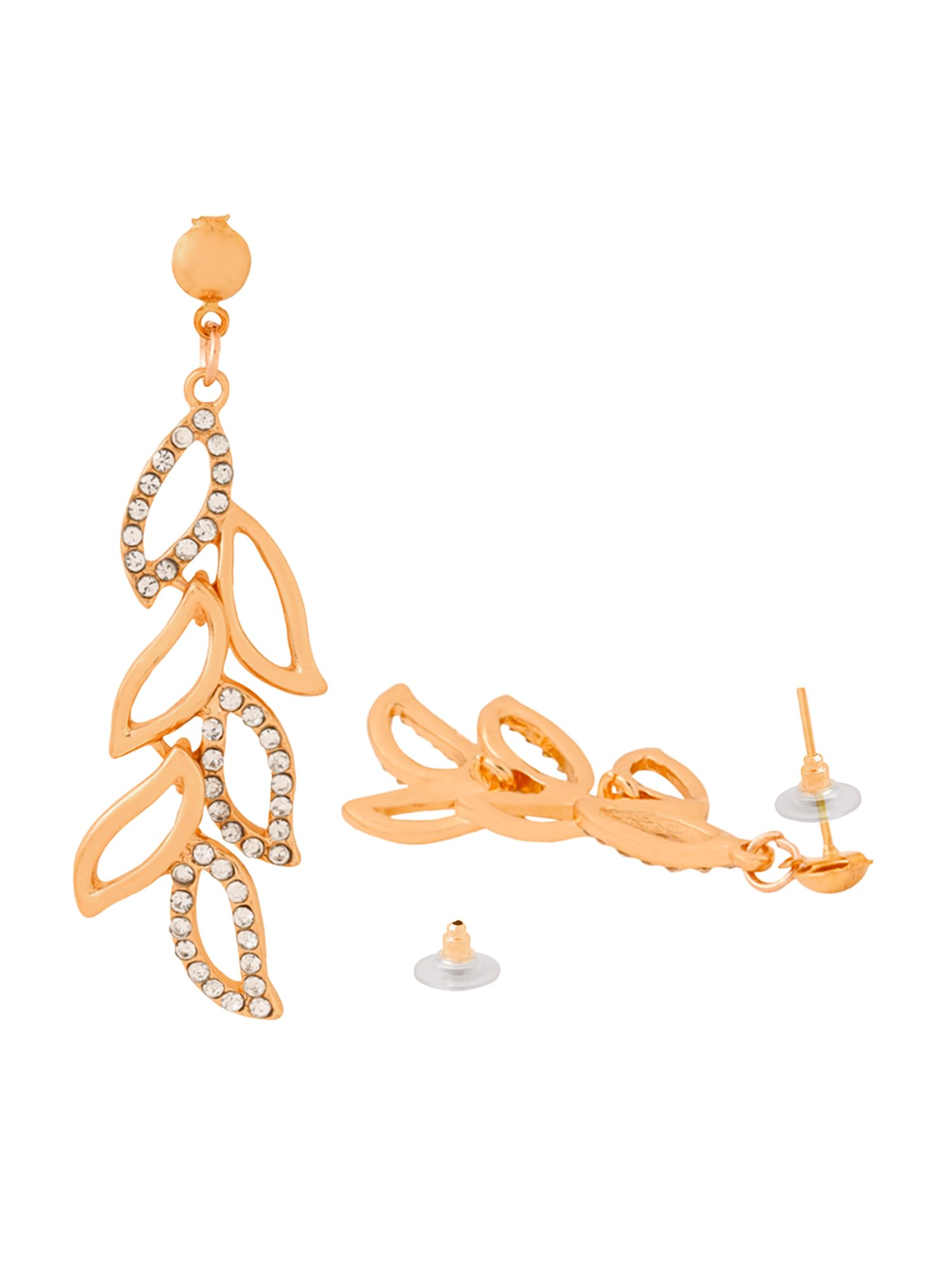 Elegant Yellow Chime Drop Earrings for Women | Multicolor Crystal & Opal Oval Dangle Earrings | Rose Gold Plated Fashion Jewelry | Perfect Birthday & Anniversary Gift for Her | Ideal for Parties, Weddings & Everyday Wear