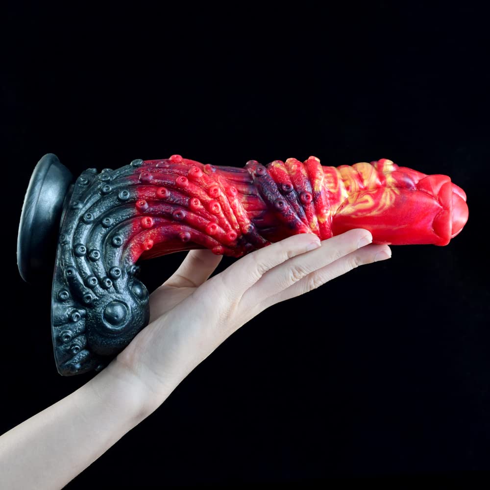 BeHorny Liquid Silicone Alien/Fido Dildo with Suction Cup - Premium Sex Toy for Adults | Perfect for Solo Play, Couples & BDSM Scenes