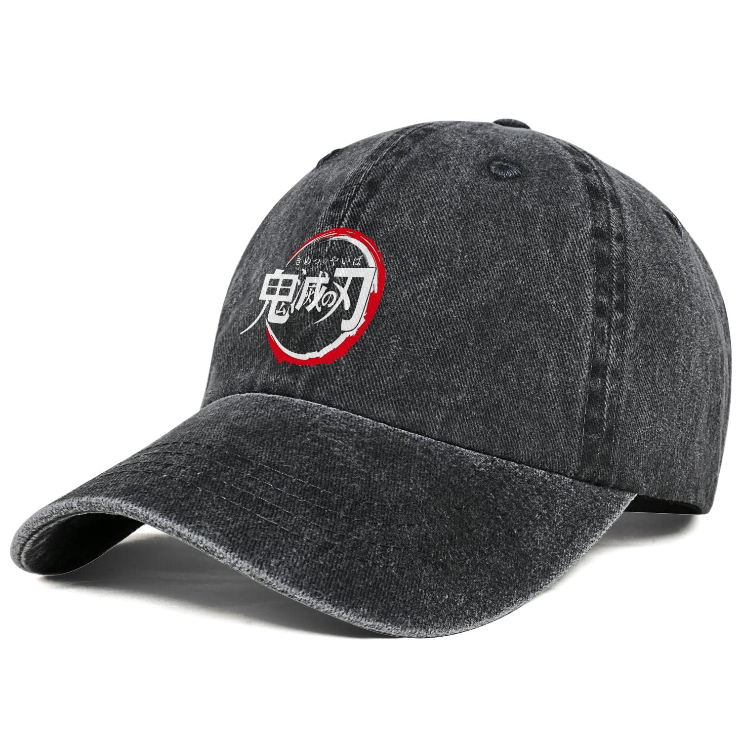 Anime Logo Trucker Hat - Adjustable Snapback Baseball Cap for Men & Women - Black - Perfect for Cosplay, Conventions & Daily Wear