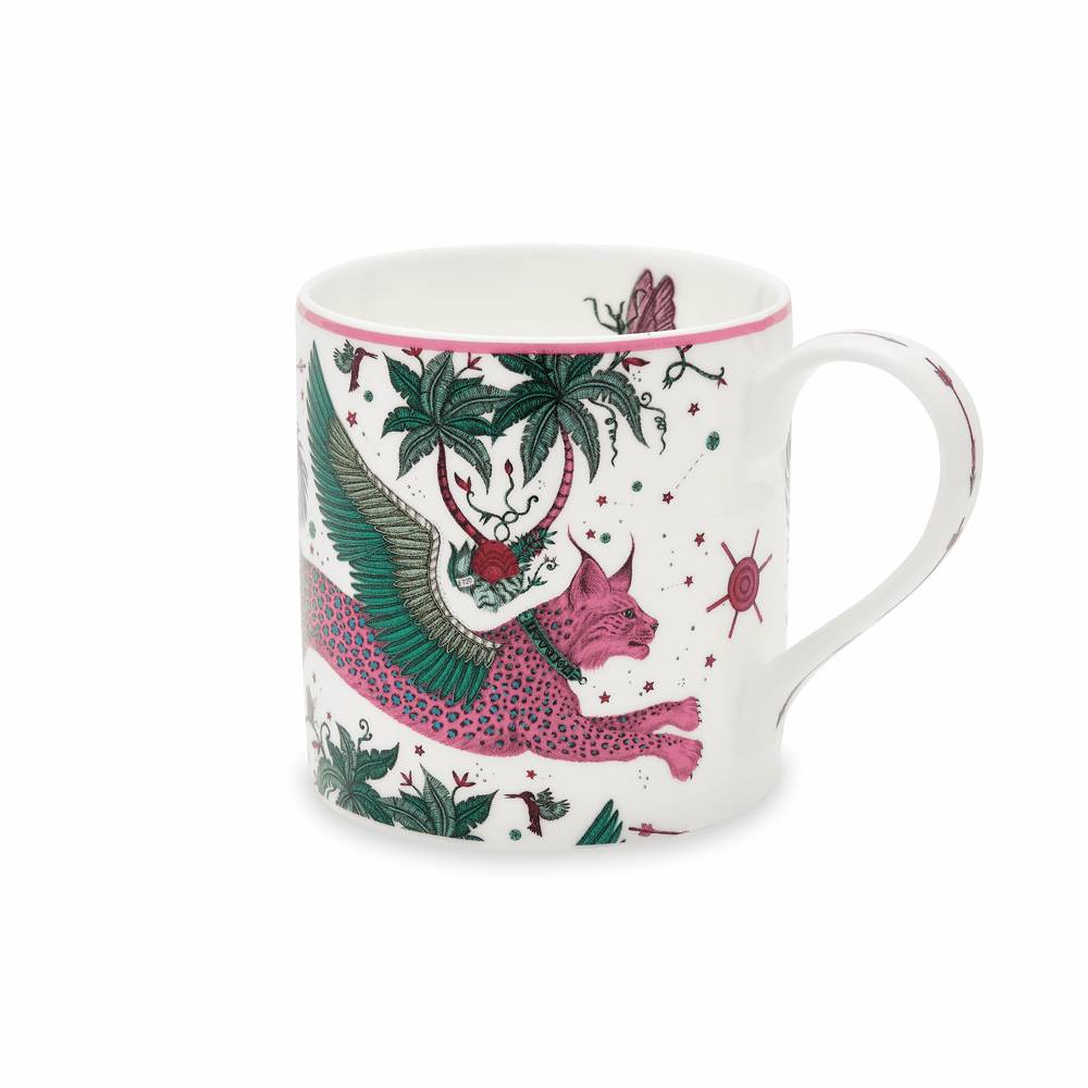 Premium Lynx Ceramic Mug & Bowl Breakfast Set - Elegant Coffee & Cereal Combo for Home, Office & Camping Use