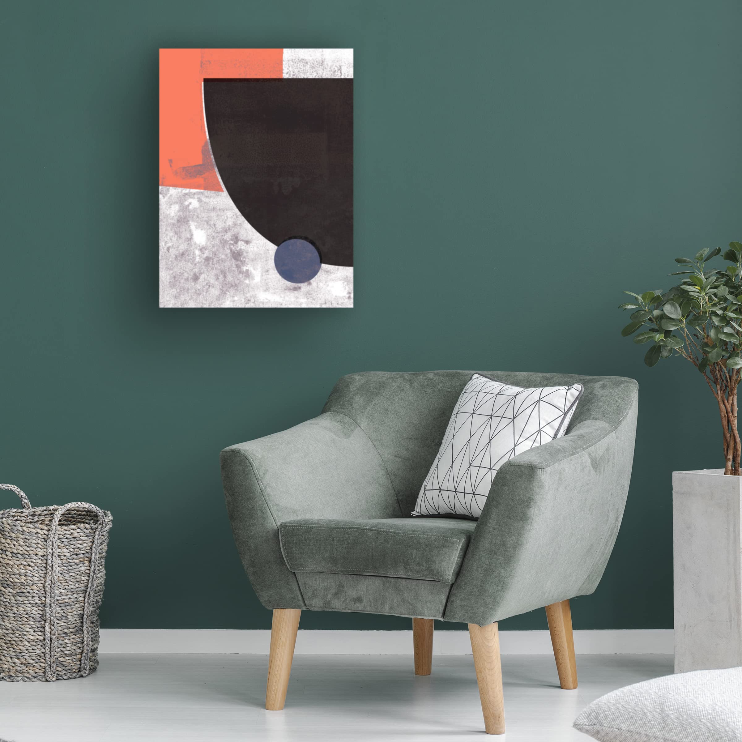 Jacob Green 'Kosmos II' Abstract Canvas Wall Art Print - Modern Home Decor for Living Room, Bedroom & Office