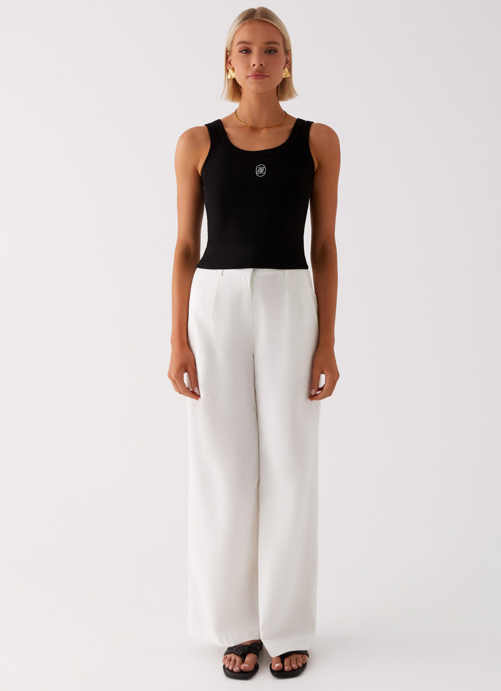 Breathable Heatwave Linen Wide Leg Pants for Women - White | Summer Casual Beach Pants | Perfect for Vacation, Yoga & Lounge Wear