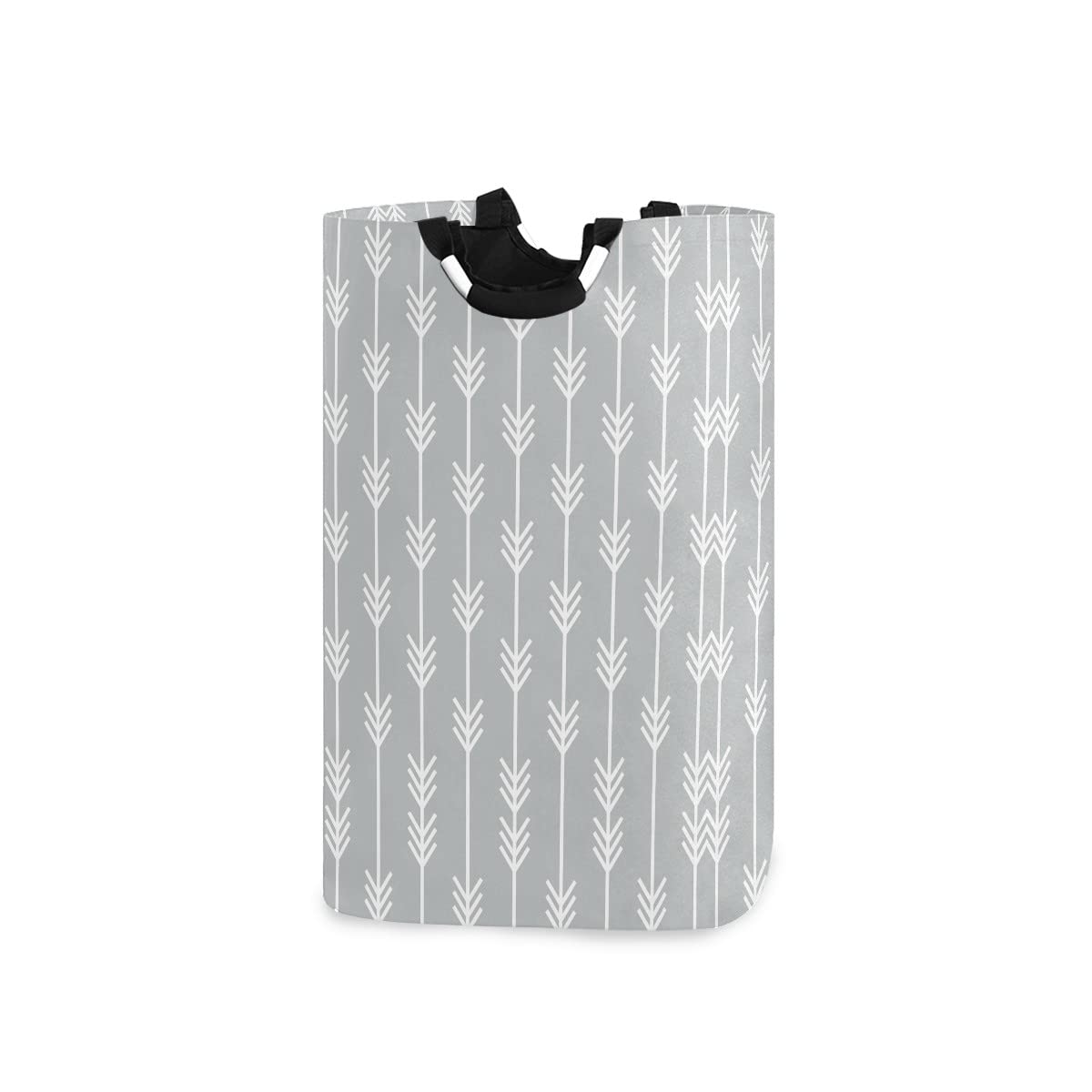 MNSRUU Foldable Laundry Bag with Handles - Geometric Arrow Pattern Collapsible Laundry Basket Hamper for Home Organization | Perfect for Laundry Room Decor, Bathroom Storage & Travel Use