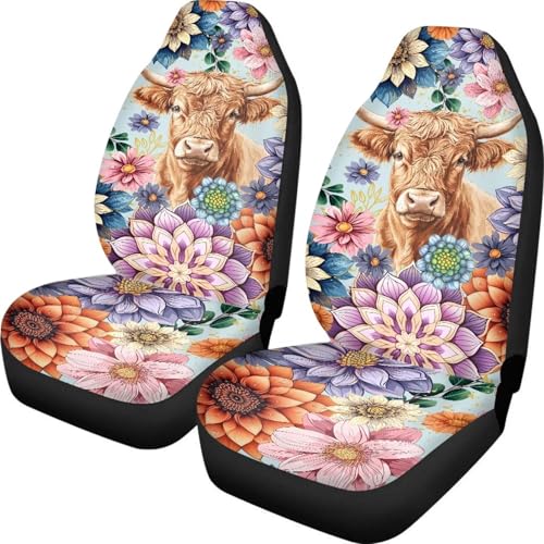 Boho Mandala HIghland Cow