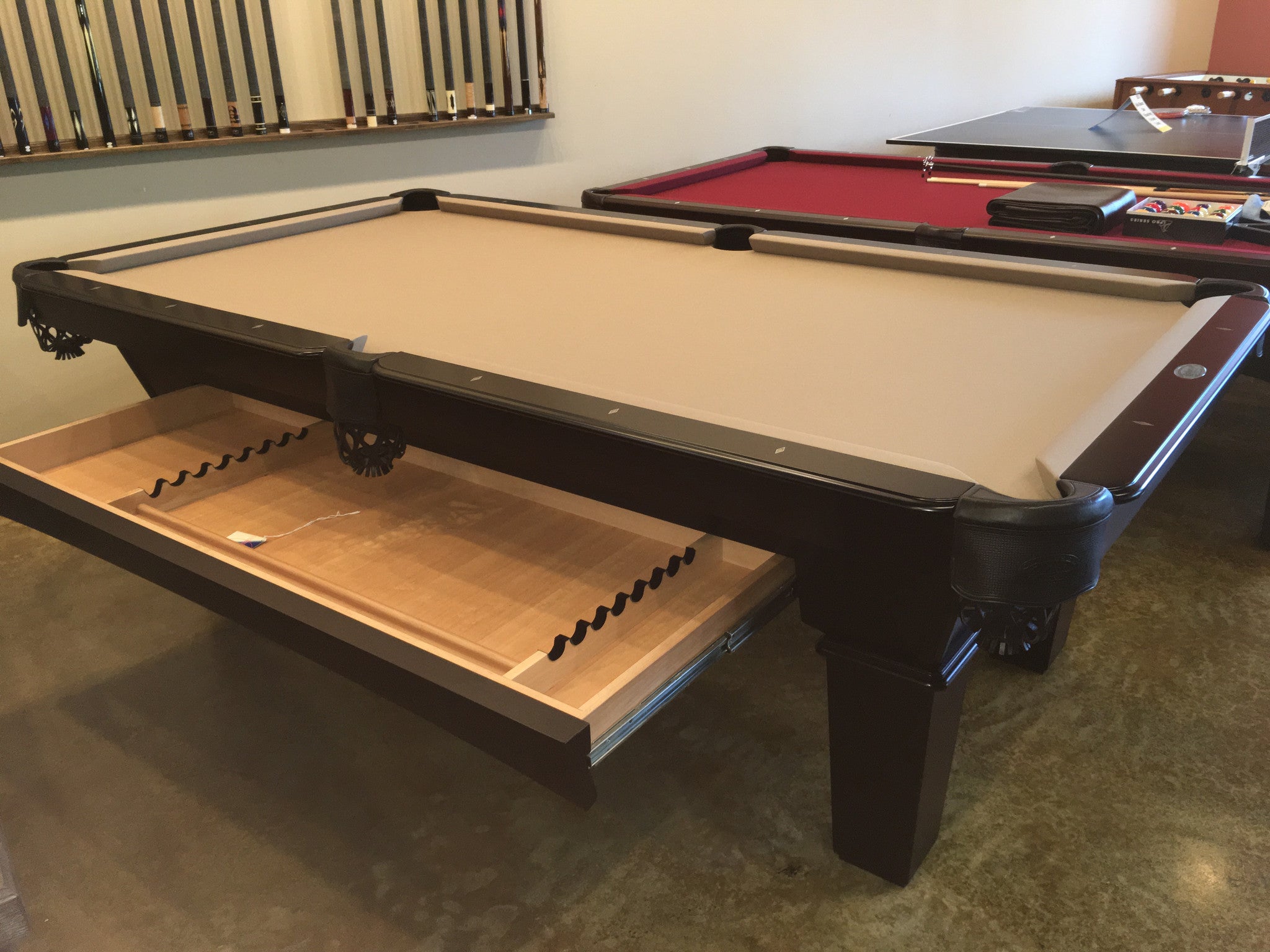 Olhausen Annabelle Pool Table - Professional 8-Foot Billiard Table for Home & Game Room | Perfect for Family Fun & Entertainment