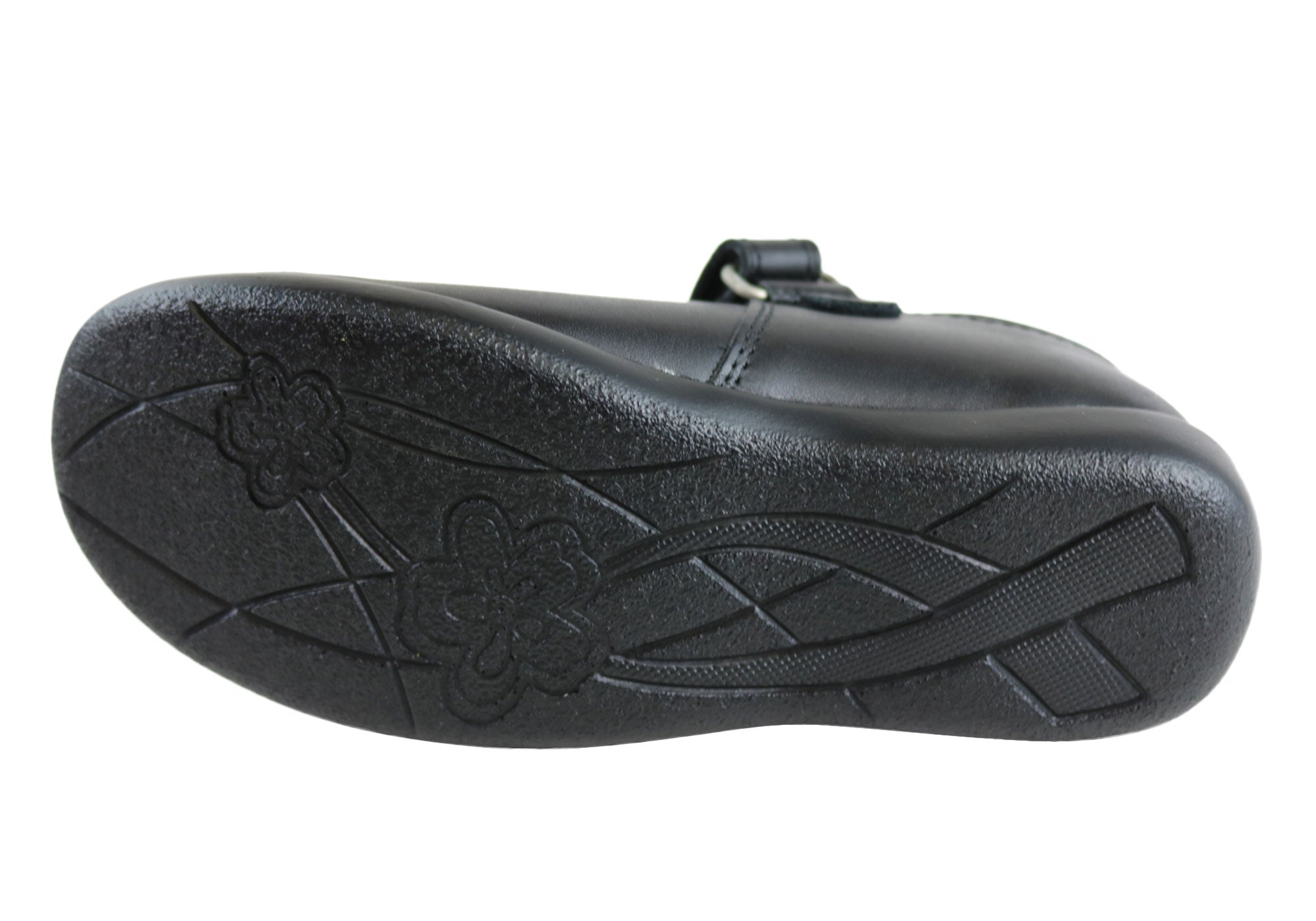 Roc Juliette Junior Girls Comfortable Leather Mary Jane School Shoes - Classic Black Dress Shoes for School, Church & Special Occasions