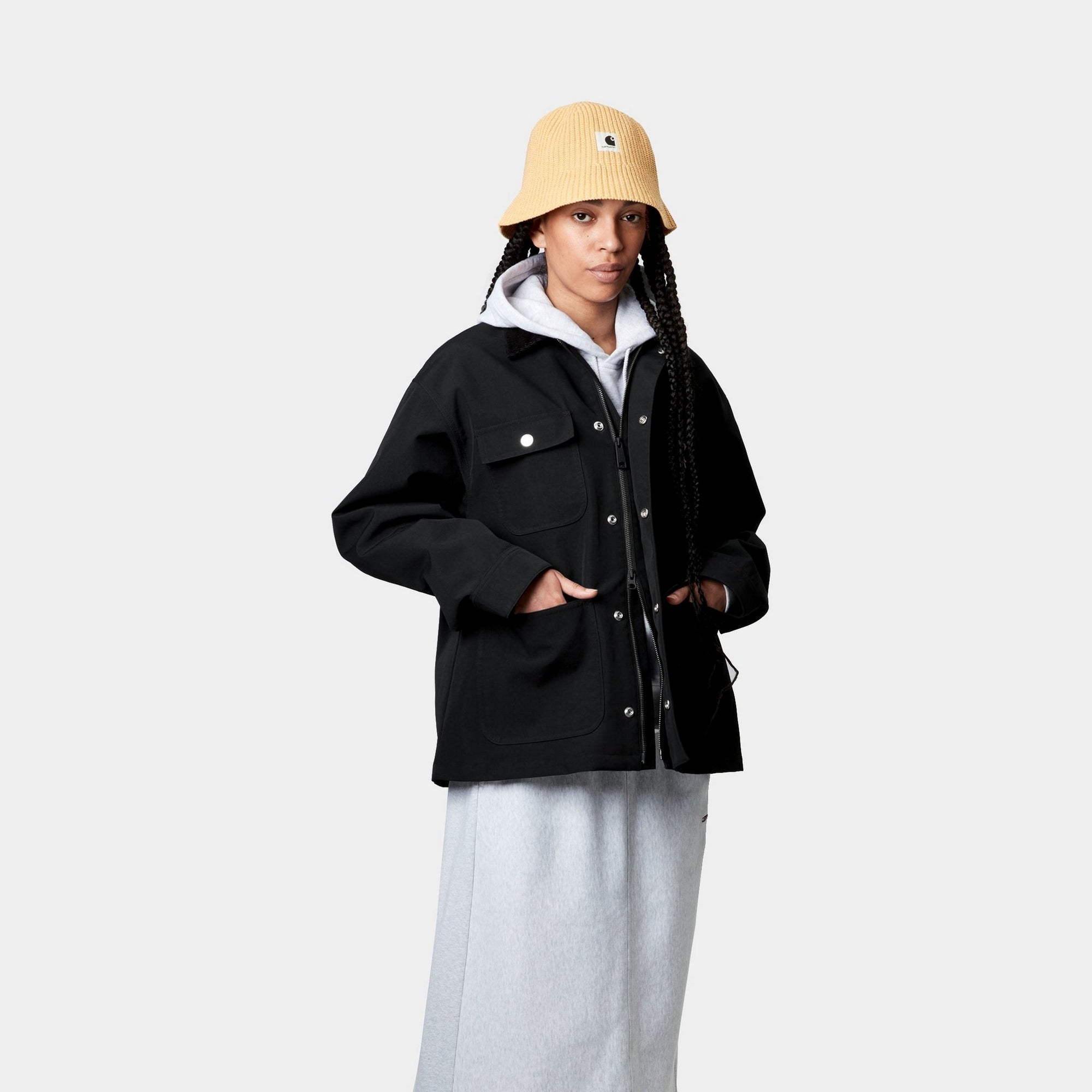Women's Clapton Jacket - Black Waterproof Windbreaker for Outdoor Hiking & Travel | Lightweight Breathable Jacket for Women