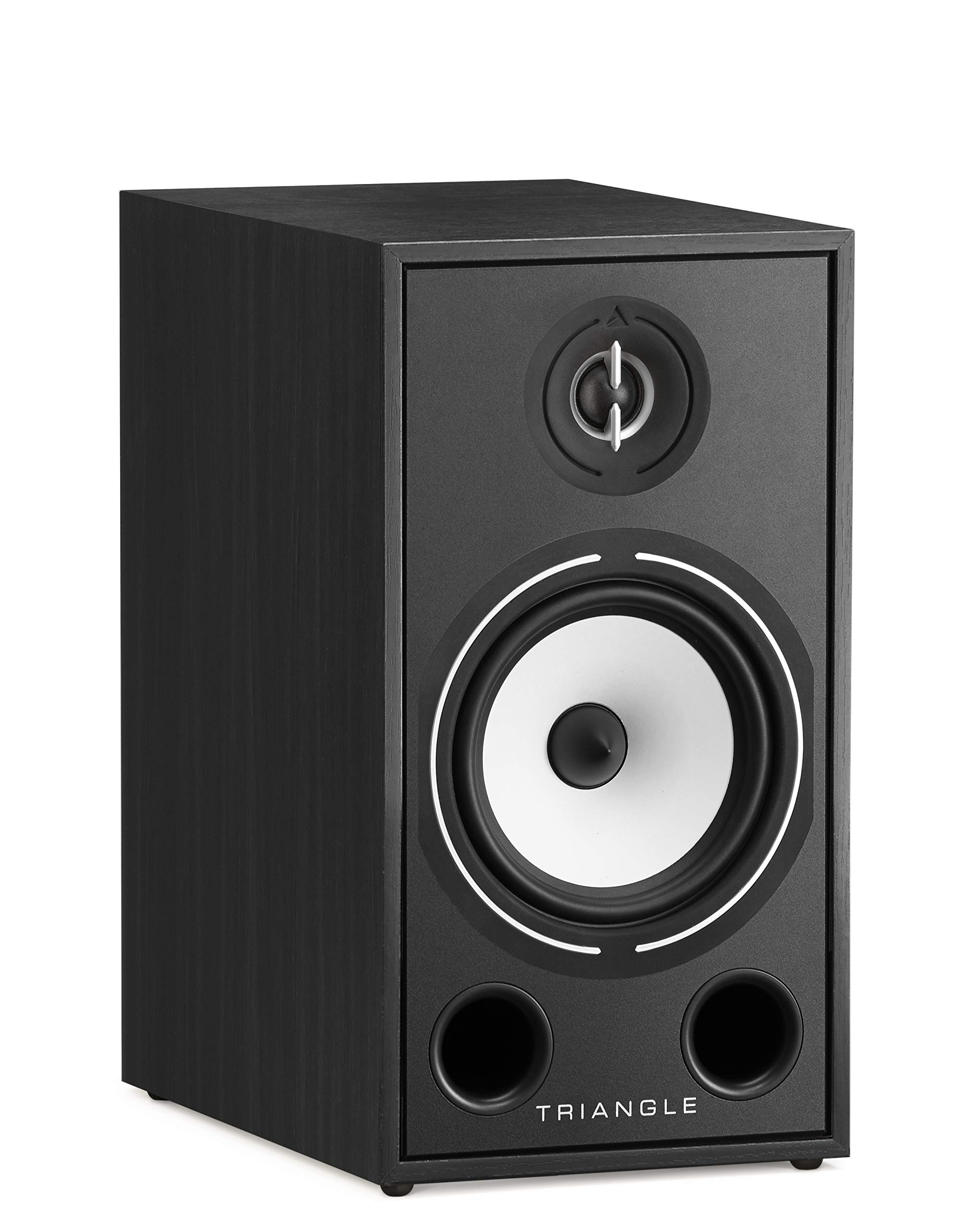 Borea BR03 Hi-Fi Bookshelf Speakers - Premium Triangle Audio Bookshelf Speakers for Home Theater & Music (Black Ash, Pair) - Perfect for Living Room, Studio & Audiophile Setup