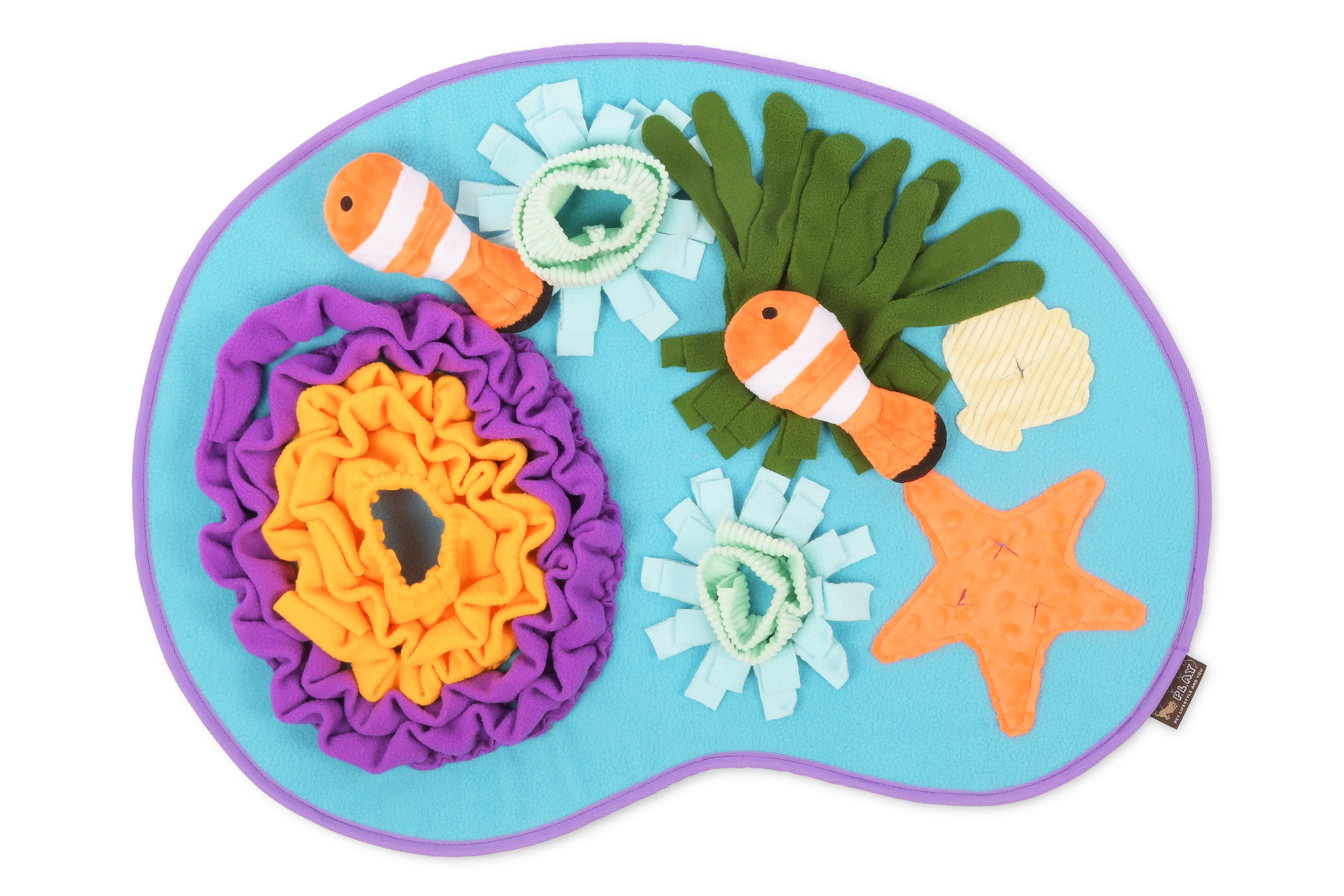 El Coral Scented Dog Mat | Pet P.L.A.Y. Aromatherapy Chew Toy for Puppies & Dogs - Perfect for Calming Anxiety, Teething Relief & Playtime