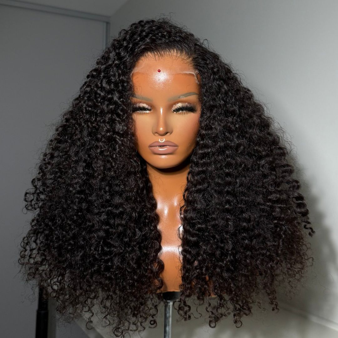 Eullair 13x4 Lace Front Wigs Human Hair - Curly Glueless Pre Plucked HD Lace Wig with Transparent Lace for Natural Look | Perfect for Daily Wear, Cosplay & Special Occasions