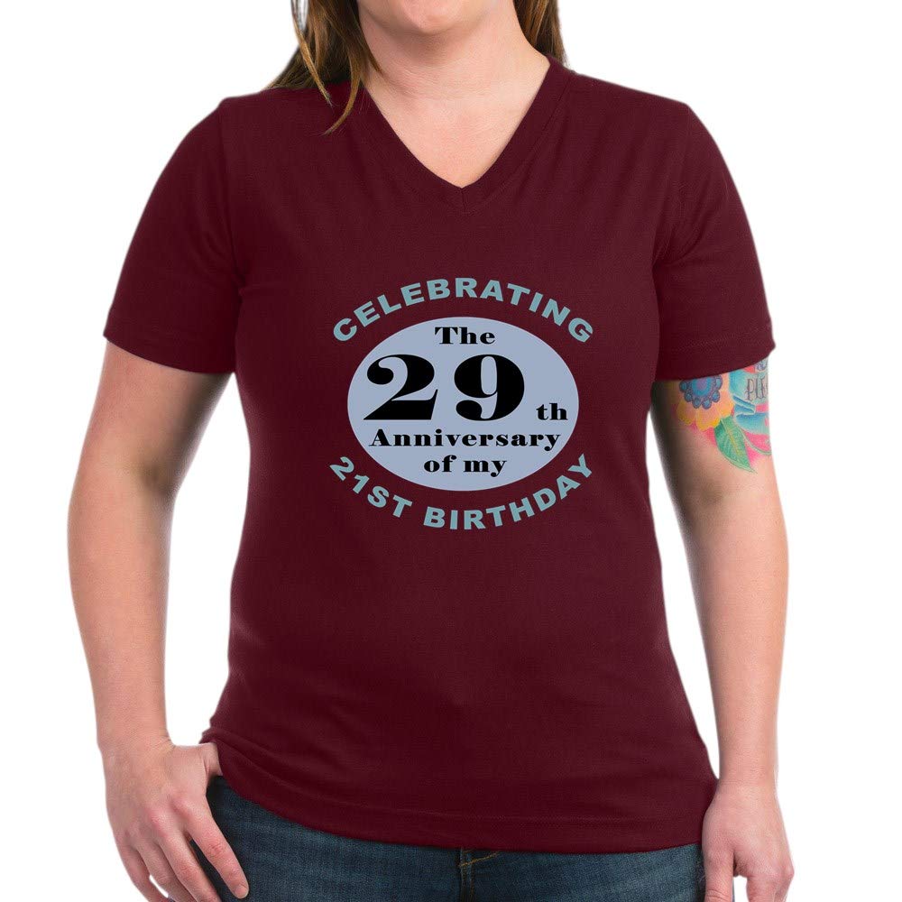 Funny 50th Birthday Women's V-Neck T-Shirt - Humorous Gift for Mom, Wife, Sister - Perfect for Parties, Celebrations & Casual Wear