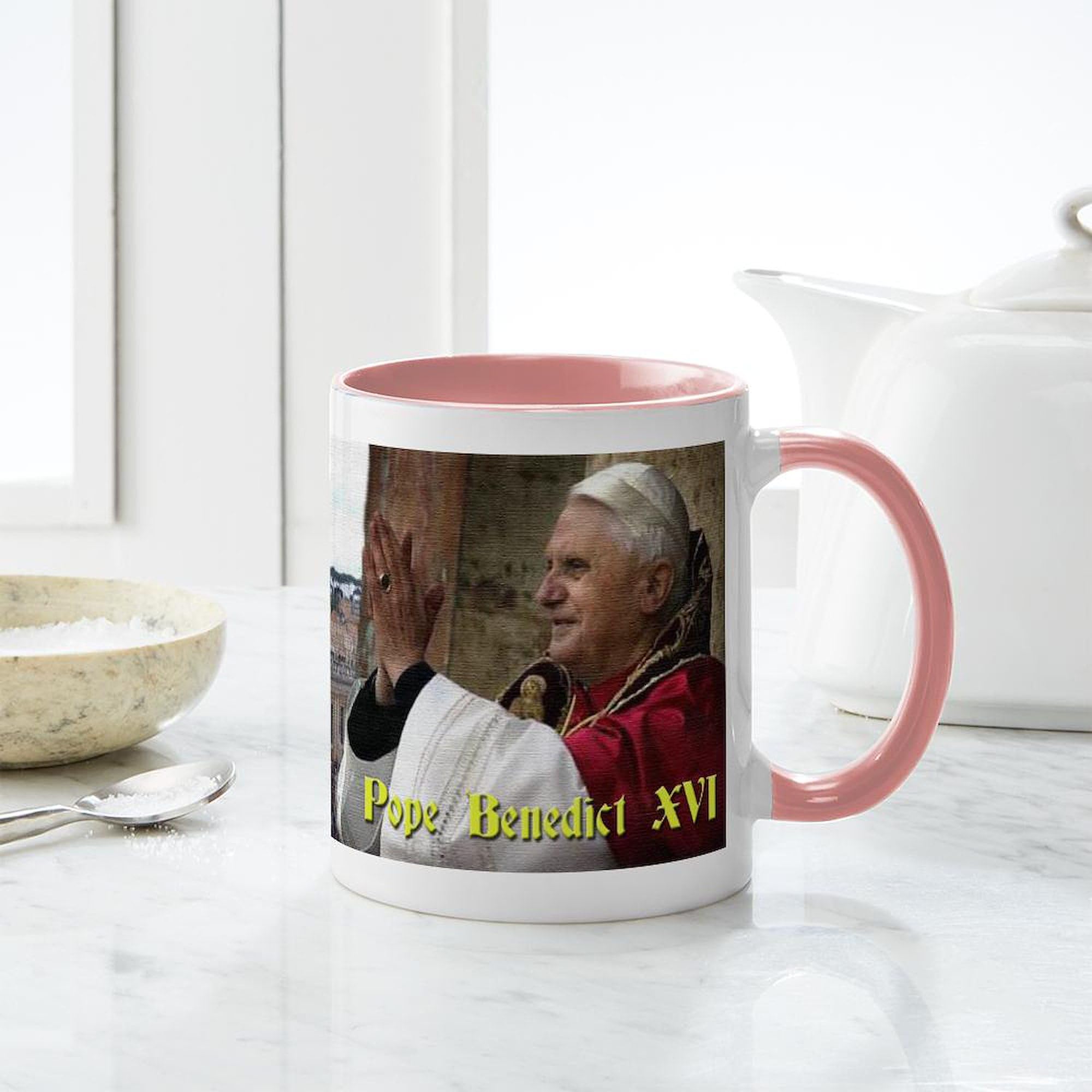 Pope Benedict XVI 11 oz Ceramic Coffee Mug (325 ml) - Perfect for Catholic Gifts, Religious Collectors & Coffee Lovers - Ideal for Home, Office & Church Use