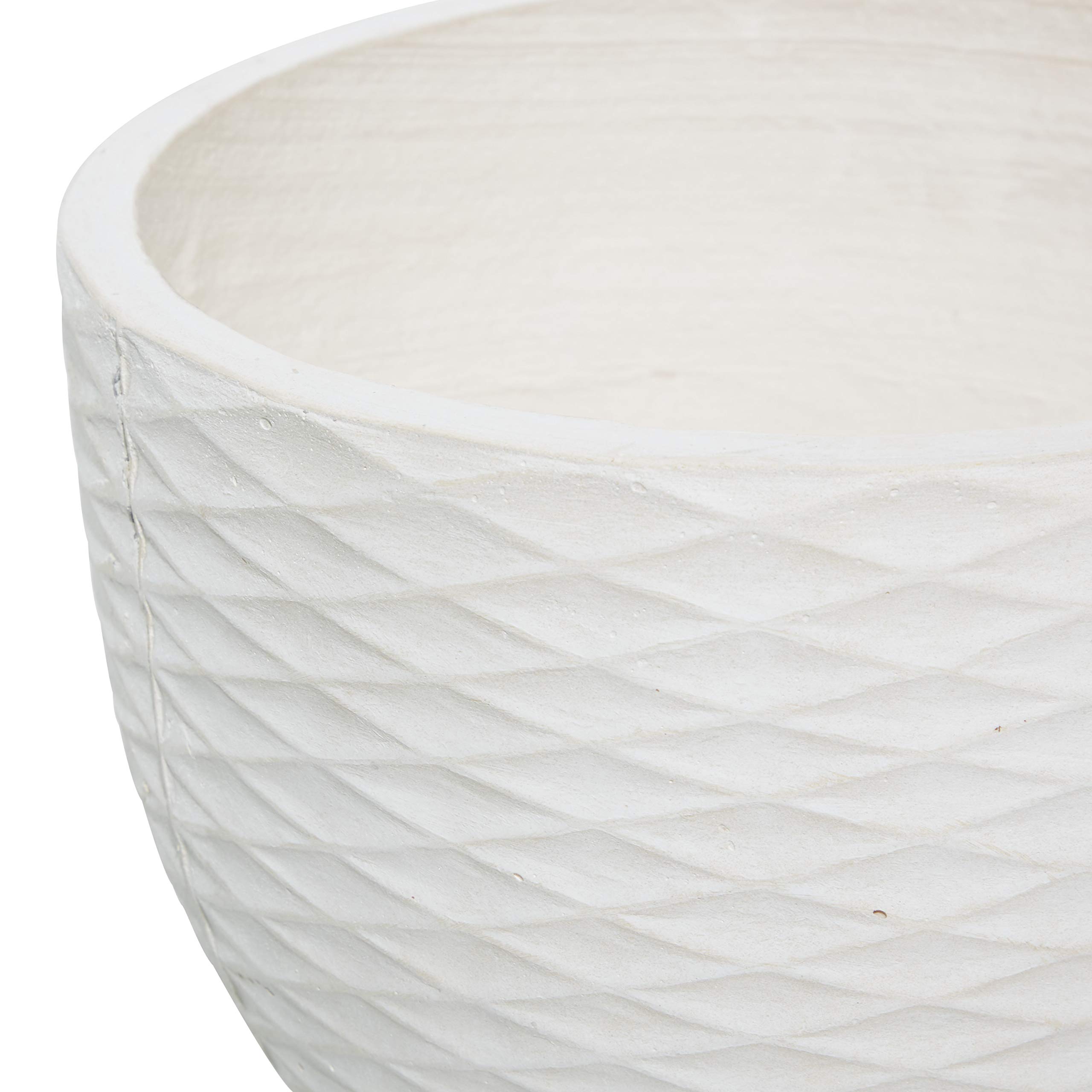 Deco 79 Modern Ceramic Geometric Planter Set of 2 - 16
