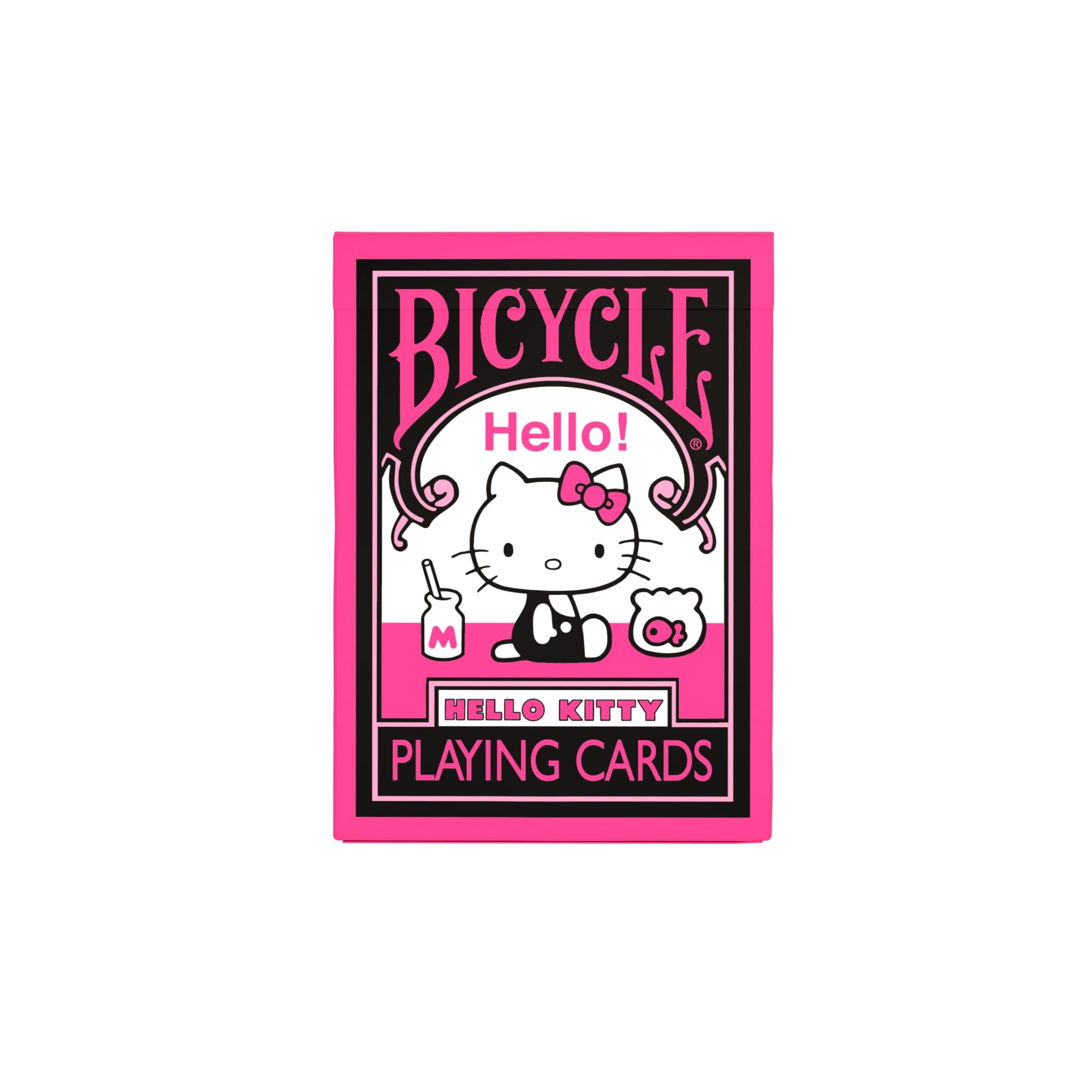 Hello Kitty Bicycle Playing Cards - Black & Pink Deck for Kids & Adults - Perfect for Parties, Game Nights & Collectors