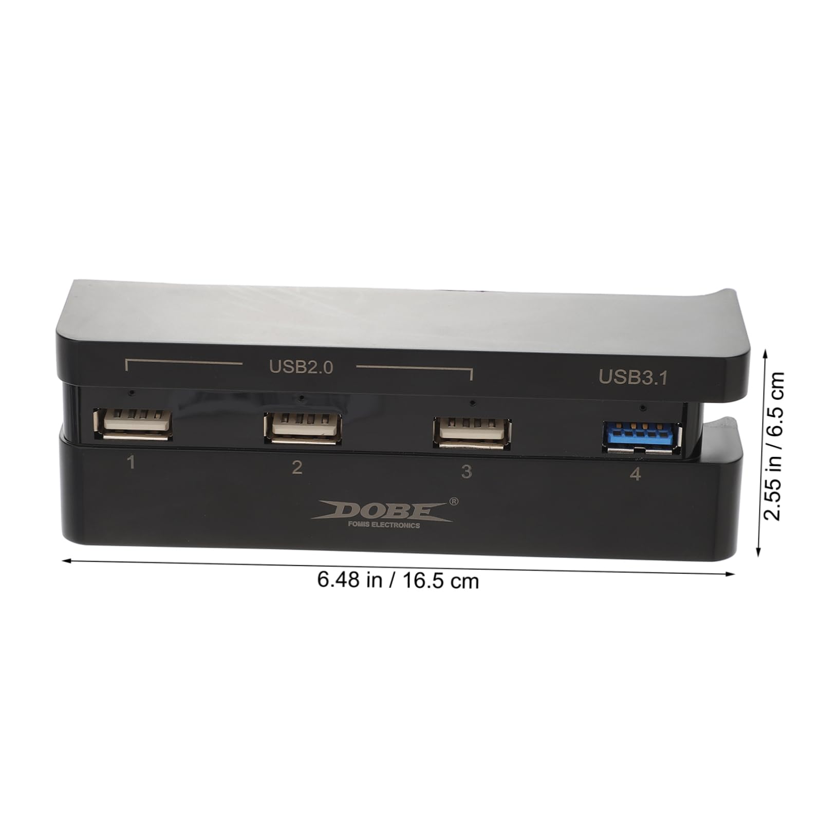 HOMSFOU 4-Port USB Hub Extender for Laptop & PC - High-Speed USB 3.0 Splitter with Universal ABS Case - Perfect for Home Office, Gaming & Multi-Device Charging