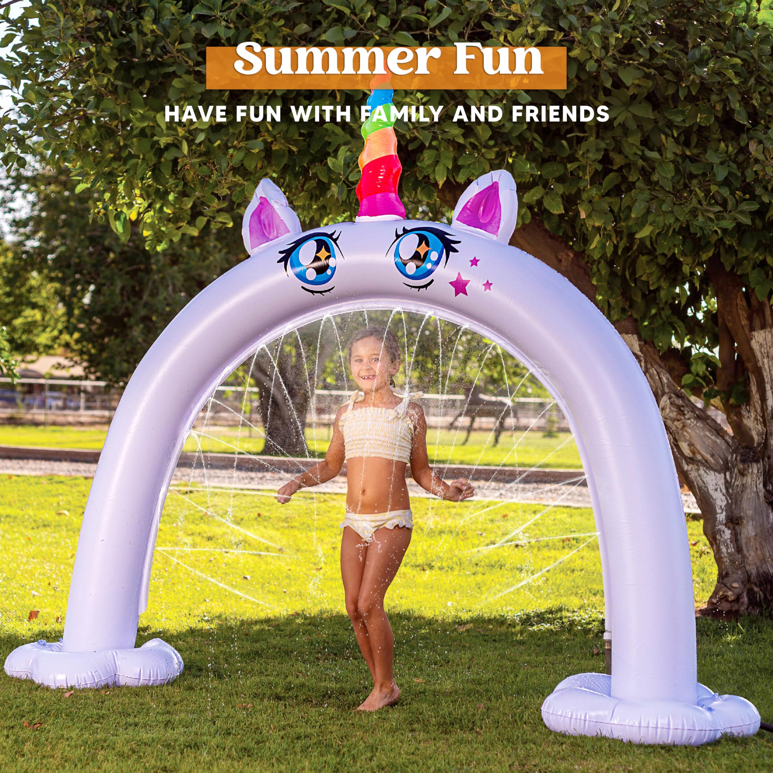 Sloosh Inflatable Unicorn Sprinkler Arch - 82