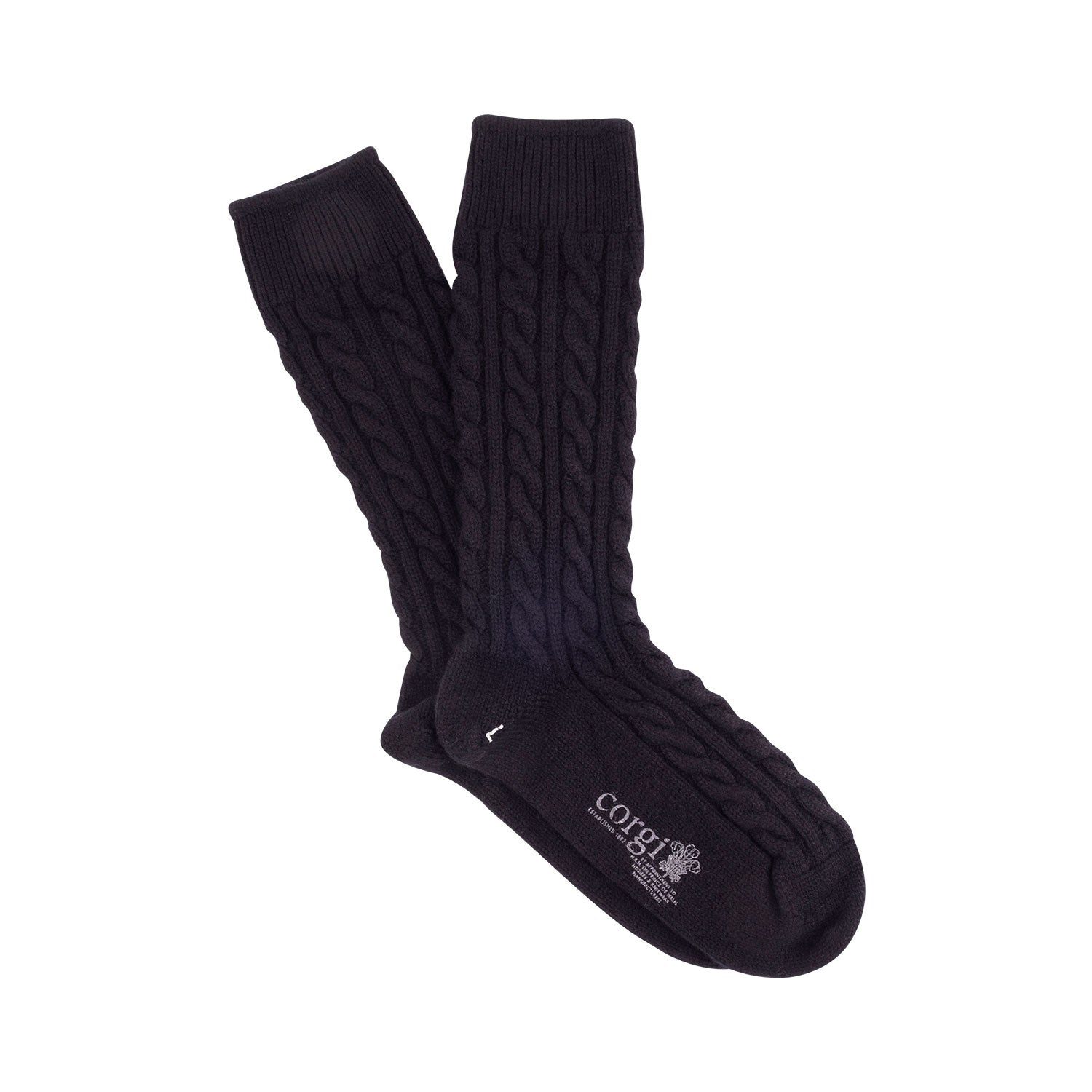 Premium Handmade Cable Knit Cashmere Socks for Men - Ultra Soft & Warm Winter Socks for Indoor & Outdoor Activities