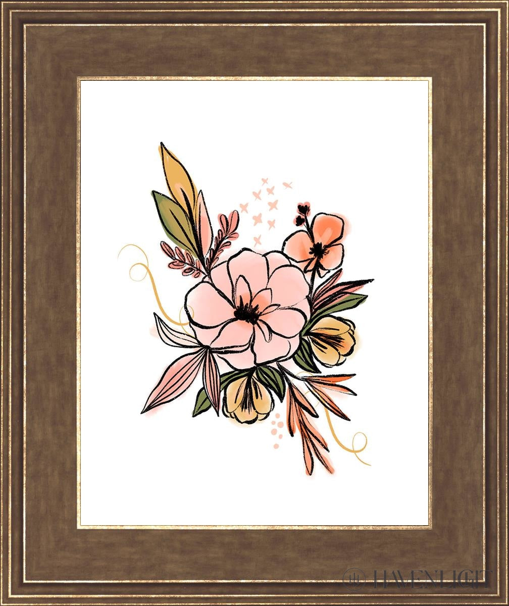Flowers 1 By Rhonna Farrer - Beautiful Floral Art Print for Home Decor, Wall Art & Gift Ideas - Perfect for Living Room, Bedroom & Office Decorations