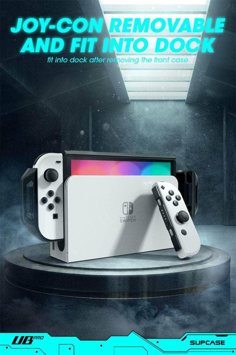 Nintendo Switch OLED 2021 Protective Case - Shockproof Durable Hard Shell Cover with Screen Protector for Gaming Console - Perfect for Travel, Outdoor & Home Use