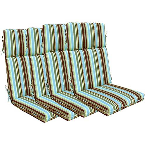 Green/Coffee/Blue Stripe