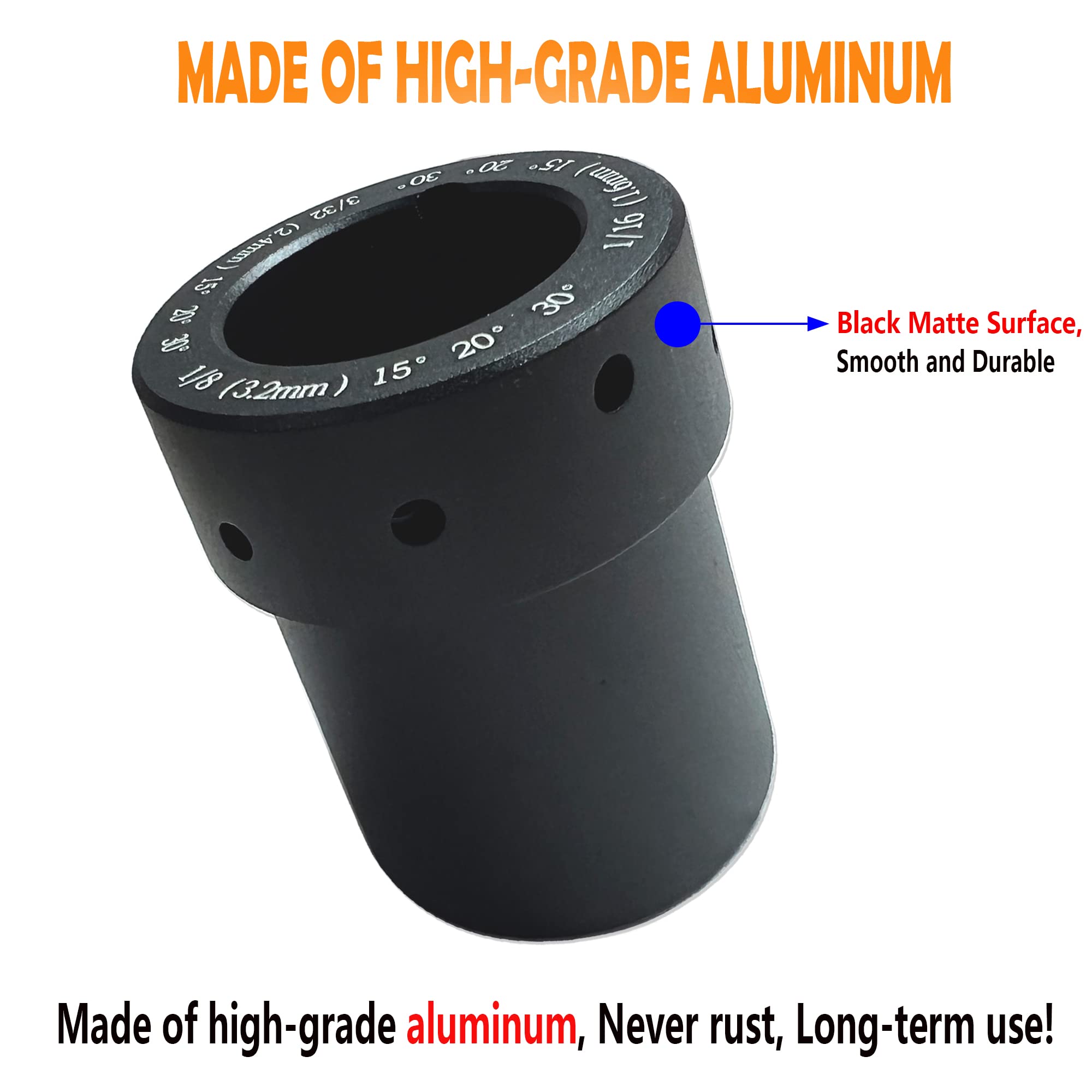 Premium Tungsten Sharpener Grinder Head for TIG Welding - Multi-Angle Aluminum Tungsten Grinder with 5pc 25mm Diamond Wheels & Slot Design - Perfect for Welding, Metal Fabrication, and DIY Projects