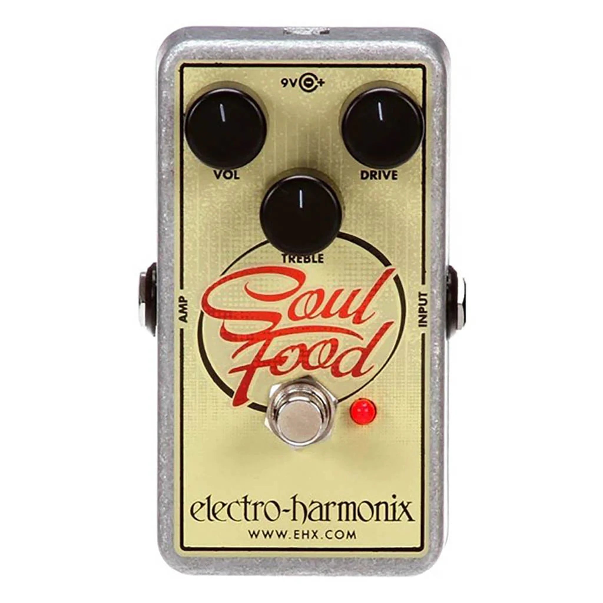 Electro Harmonix Soul Food Distortion Fuzz Overdrive Guitar Effects Pedal - Perfect for Blues, Rock & Metal Guitarists