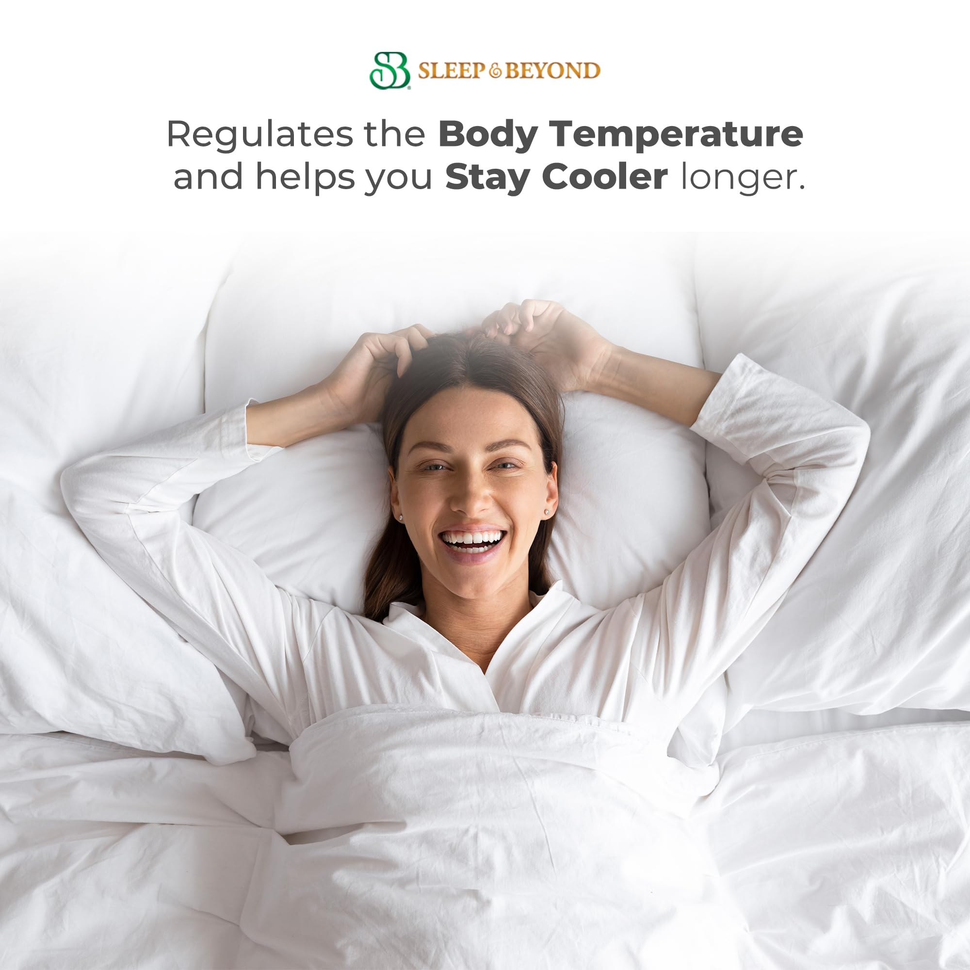 Sleep & Beyond myComforter Light - 100% Washable Wool Filled Comforter with 300TC Cotton Sateen Cover - Temperature Regulating & Moisture Wicking - Oeko-TEX Certified for Baby Crib (35x53 inches) - Perfect for Warm Weather & Nursery Comfort