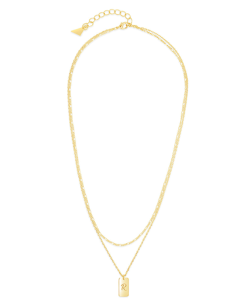 Layered Chain Necklace for Women - Initial Pendant Necklace, Dainty Gold & Silver Jewelry Gift for Her - Perfect for Everyday Wear, Date Night & Special Occasions