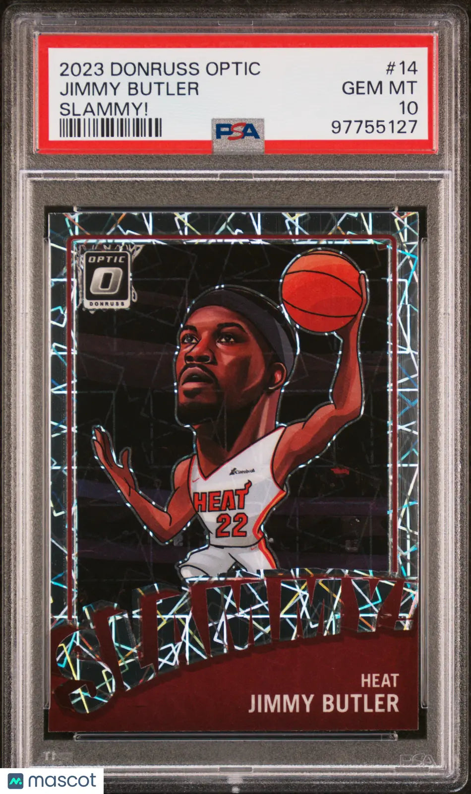 2023 Panini Donruss Optic Slammy! Jimmy Butler PSA 10 #14 Basketball Trading Card - Perfect for Collectors, Investors & Miami Heat Fans