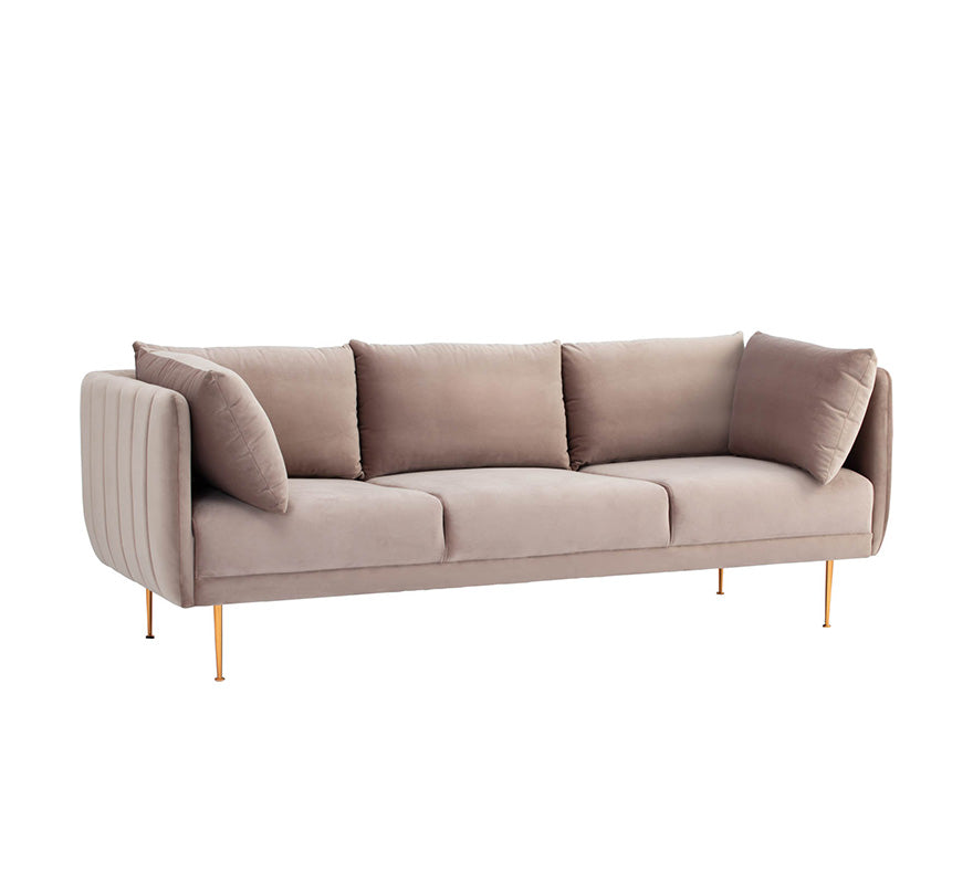 SUPRA 3-Seater Sofa in Burlywood - Modern Living Room Furniture for Comfortable Home & Office Seating