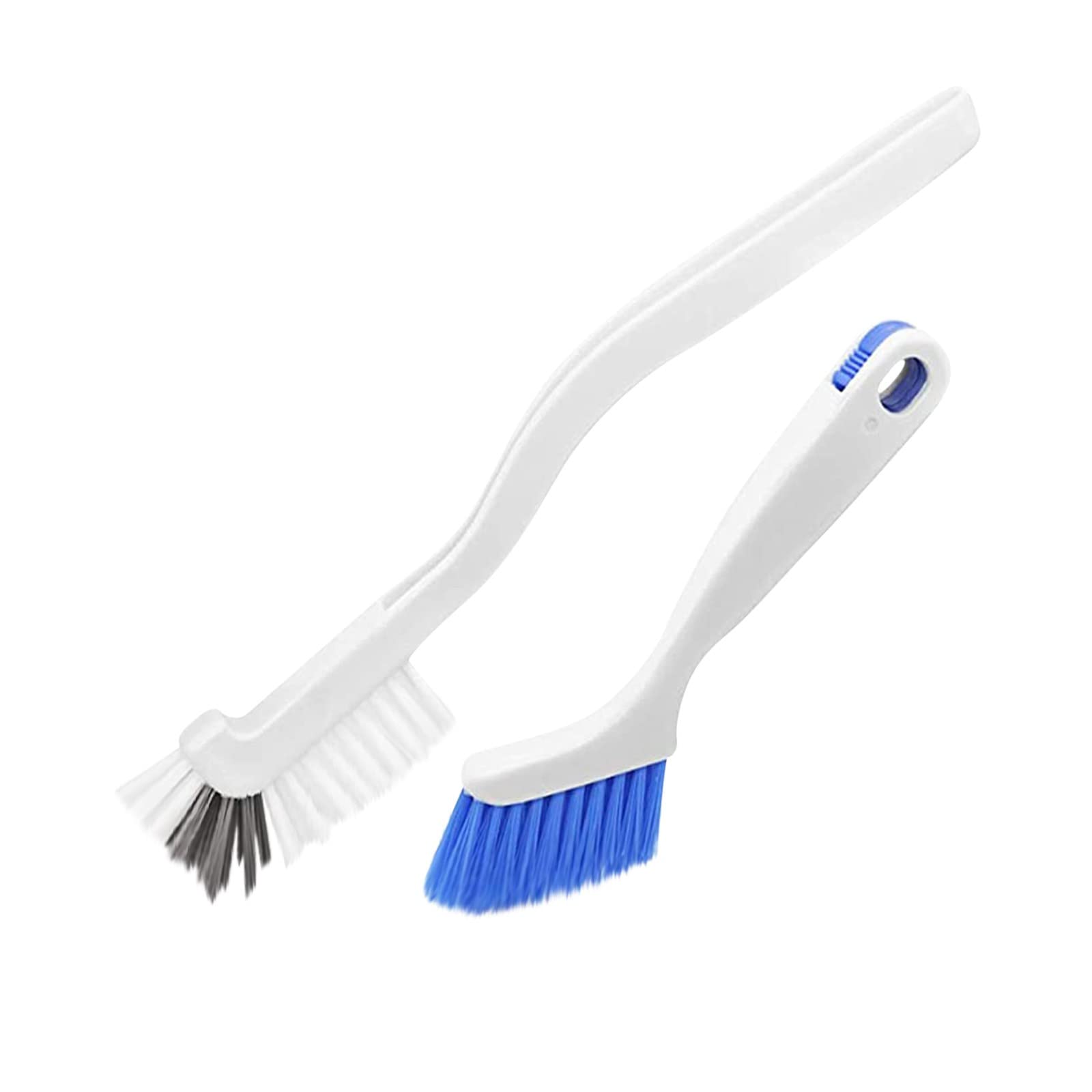 2 Pack Stiff Bristle Cleaning Brushes - Small Scrub Brush for Sink, Bathroom, Kitchen, Tile Grout & Hard-to-Reach Corners - Perfect for Deep Cleaning Edges and Tight Spaces