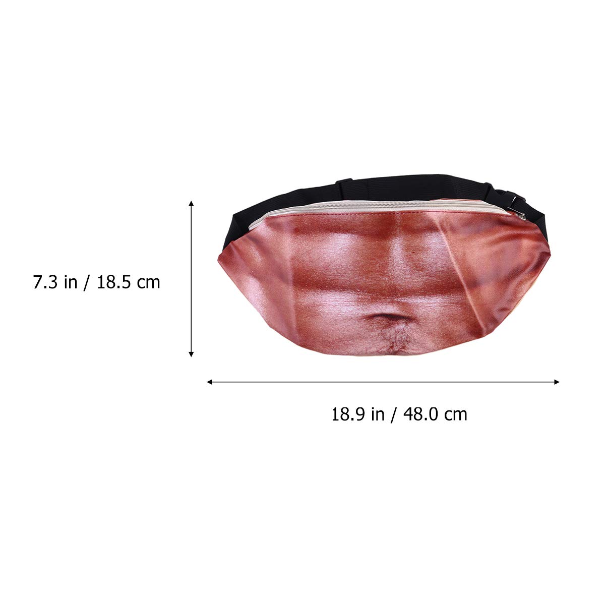 BESPORTBLE Funny Waist Bag for Women & Men - Waterproof Bum Bag, Beer Belly Pouch, Money Storage Hip Bag - Perfect for Travel, Hiking, Festivals & Dad Gifts