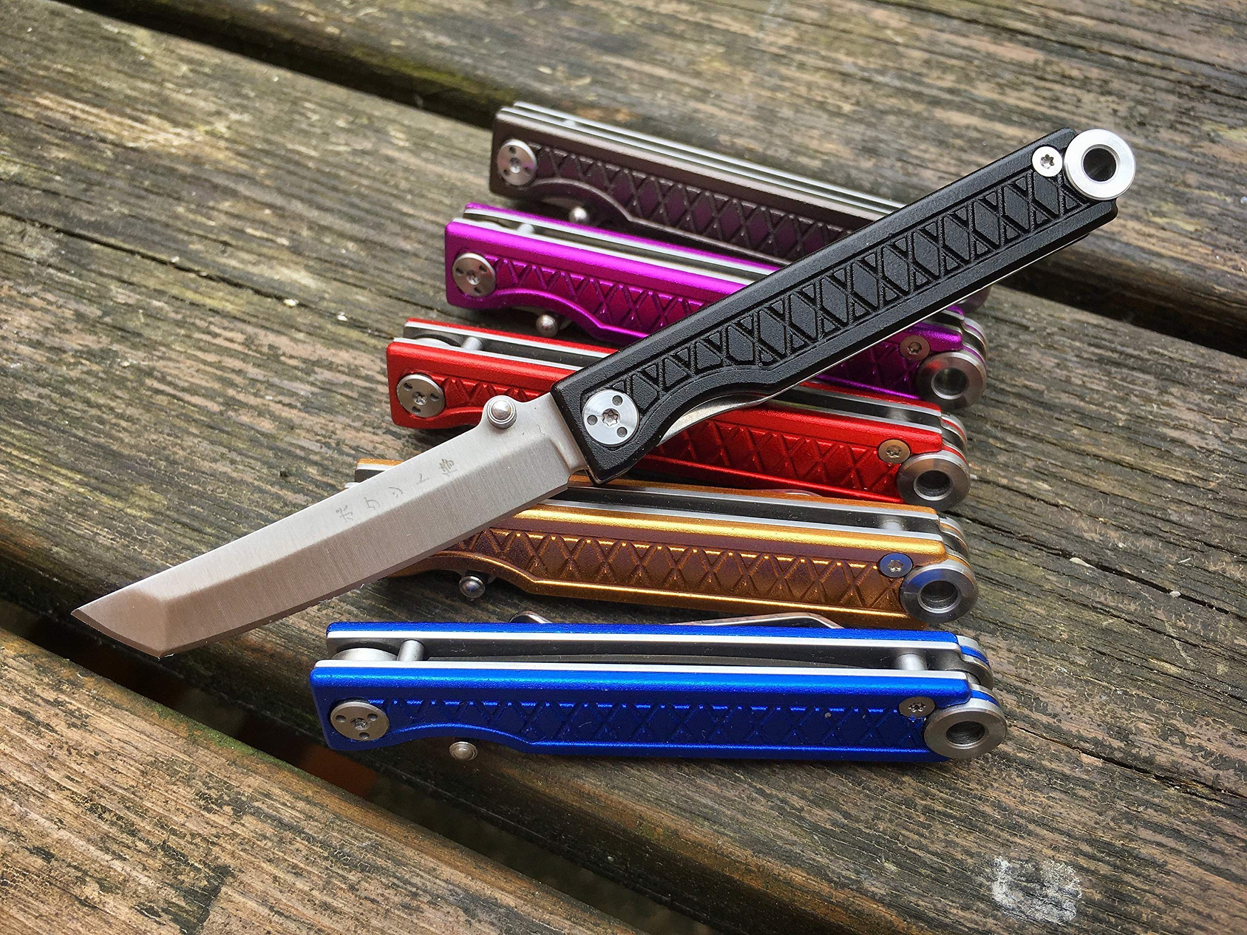StatGear Pocket Samurai Folding Knife - Premium Aluminum Handle EDC Knife for Camping, Hiking & Everyday Carry | Compact & Durable Tactical Knife