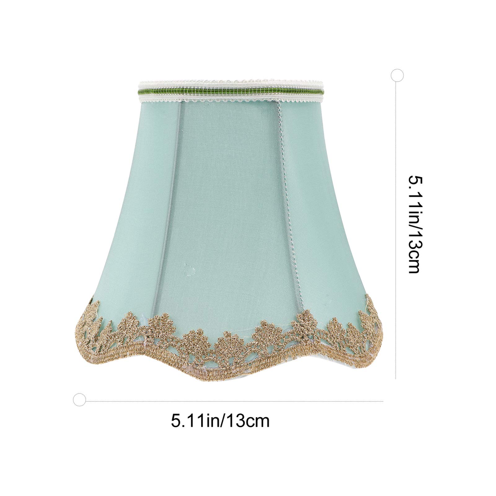 Modern European Style Fabric Bell Shaped Lamp Shade - Small Chandelier Bulb Cover for Table & Floor Lamps, Replacement Drum Shade - Perfect for Living Room, Bedroom & Office Decor
