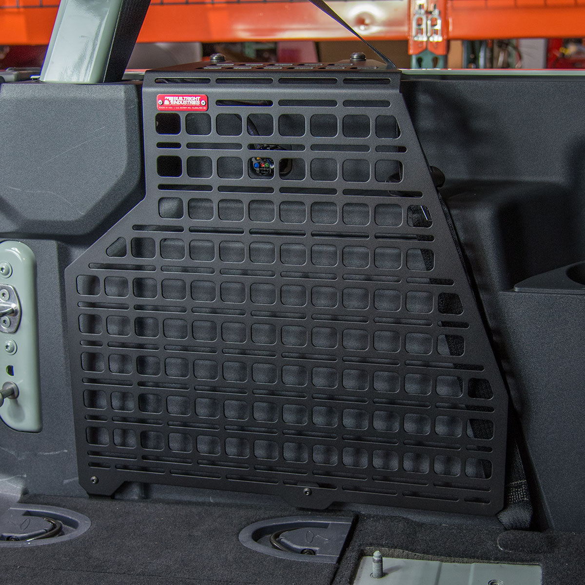 21-24 Ford Bronco 2 Door Builtright Industries MOLLE Compatible Cargo Panel - Driver Side | Heavy-Duty Storage Solution for Off-Road Gear & Tools | Perfect for Camping, Overlanding & Adventure Trips
