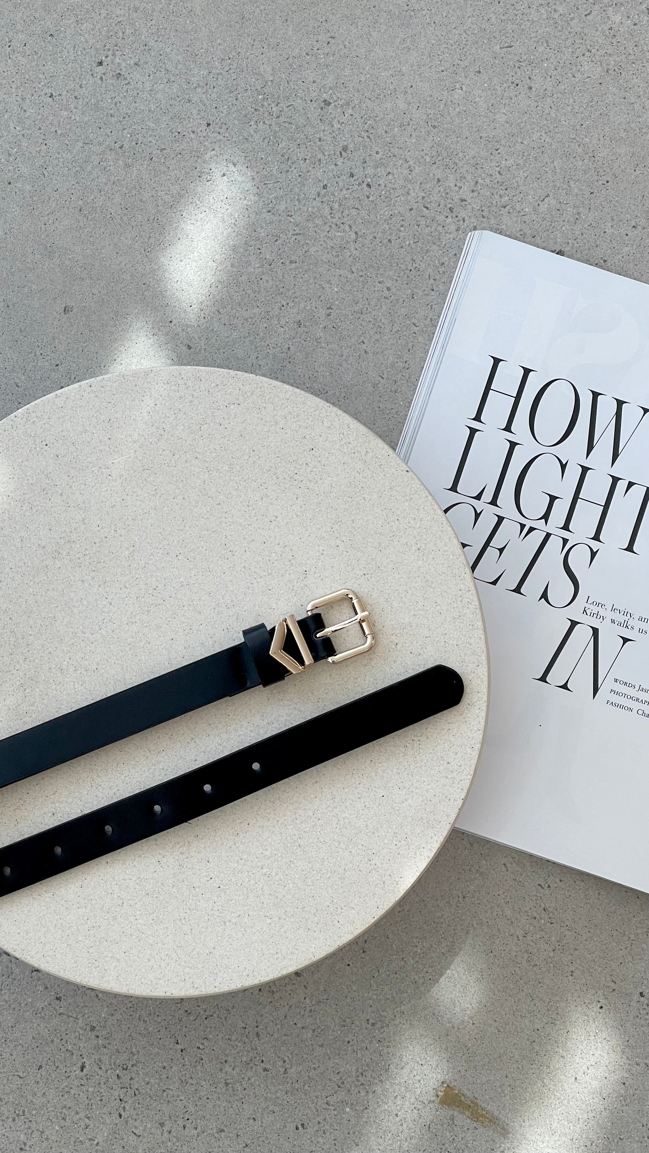 Elegant Fleur Belt for Women - Stylish Black Waist Belt - Perfect for Dresses, Jeans & Office Wear