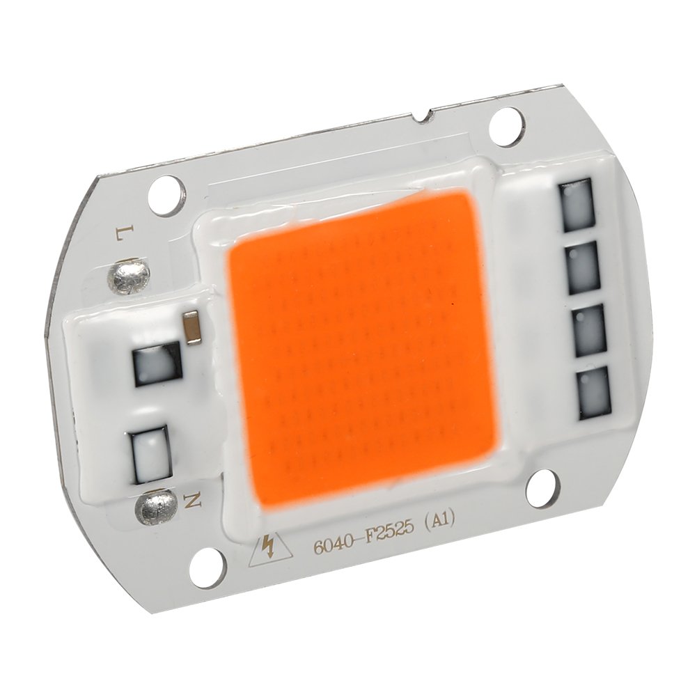 50W Full Spectrum LED Grow Light - Durable Metal Aluminum Growth Lamp for Indoor Plants, Gardening, Greenhouse, Balcony Seedlings & Breeding | Perfect for Home Hydroponics & Plant Growth