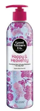 GOOD VIRTUES CO Clarifying Hair & Scalp Shampoo 300ml - Deep Cleansing for Oily Hair, Removes Excess Oil & Buildup, Refreshes Scalp, Sulfate-Free Formula | Perfect for Daily Use, Post-Workout & Greasy Hair Care