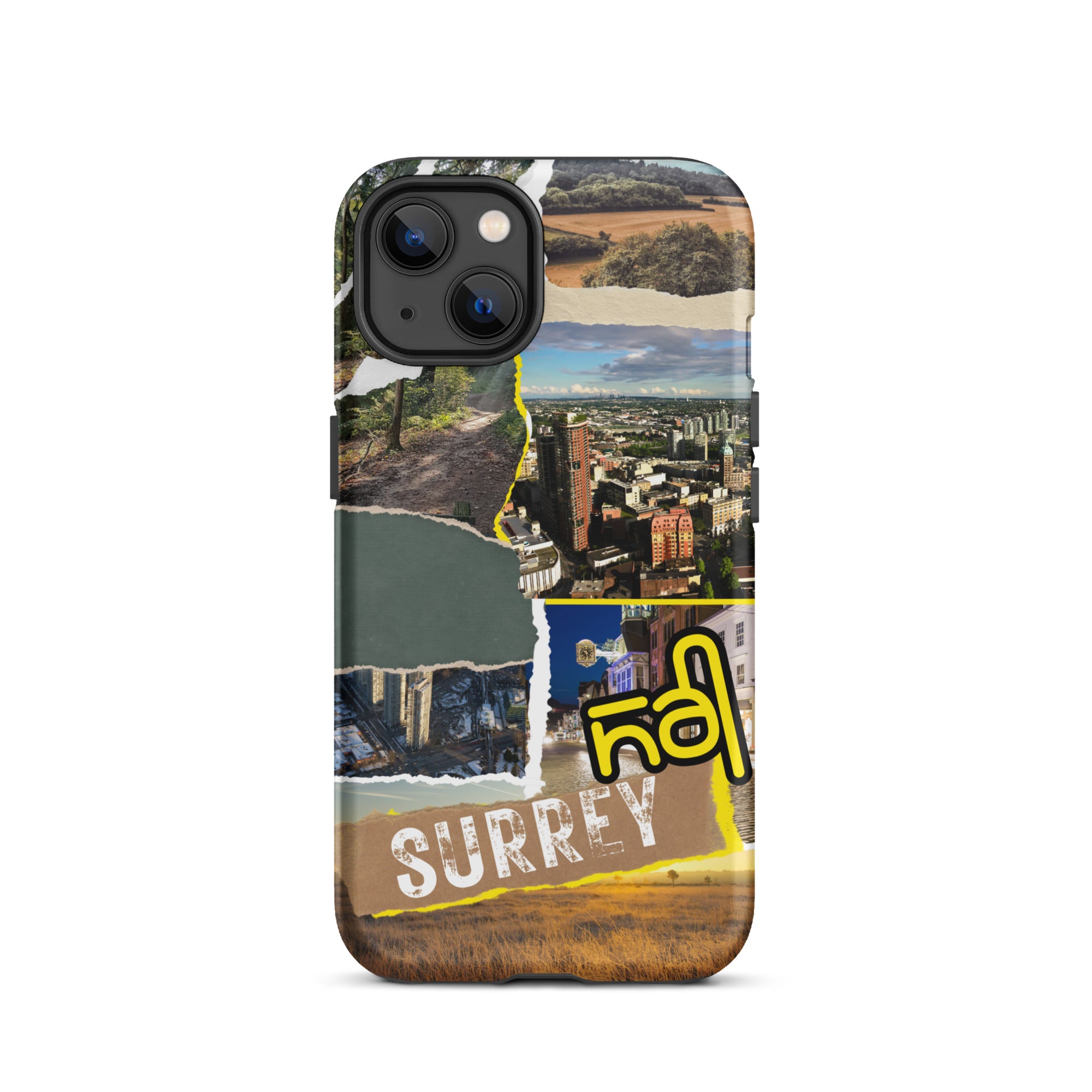 Premium Surrey Collage iPhone Case - Durable Protective Cover with Stylish Design for iPhone [Model] - Perfect for Everyday Use, Travel & Gifting
